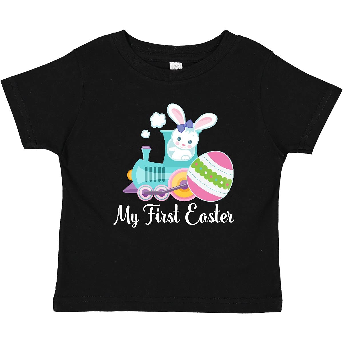 Inktastic My First Easter Egg Train Baby T-Shirt - Cute Easter Outfit for Infants & Toddlers - Perfect for Easter Photos, Family Gatherings & Spring Celebrations