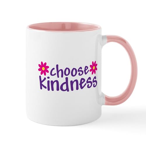 White/Pink Inside - Choose Kindness Mugs