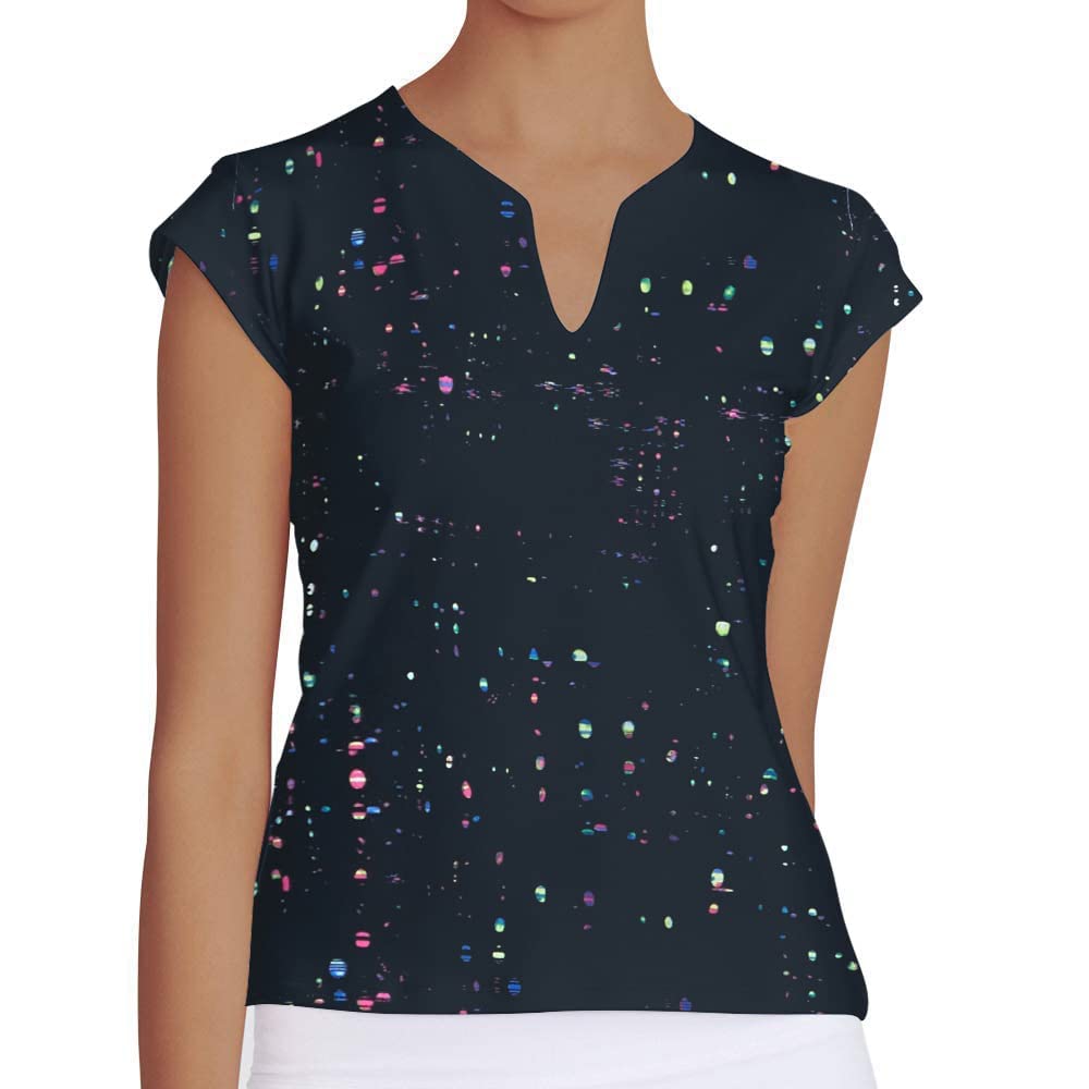 **Women's Short Sleeve V-Neck Tennis Shirts - Breathable Solid Golf & Running T-Shirts for Active Lifestyles - Perfect for Tennis, Golf, Running & Casual Wear**