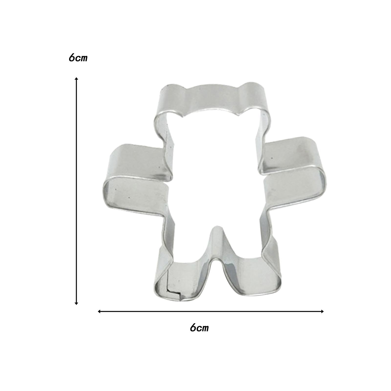 ATORSE® Bear Cookie Cutter Set - Stainless Steel DIY Baking Tools for Cookies, Chocolate, Pancakes & Eggs - Perfect for Birthday Parties, Christmas Baking & Kids Cooking Activities