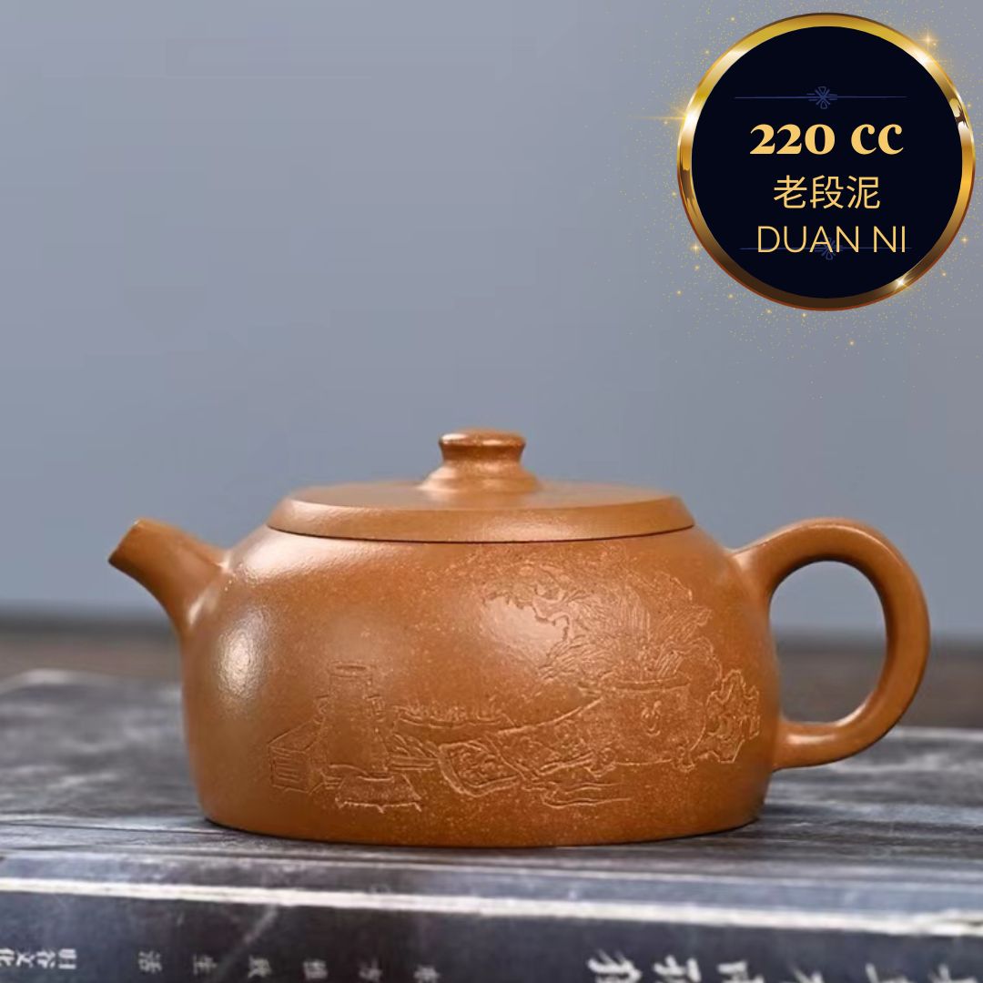 Handcrafted Zisha Teapot - Well Fence (JING LAN) by Master Artist Zhuang Lei - Premium Zini Clay - Perfect for Chinese Tea Ceremony & Zen Meditation
