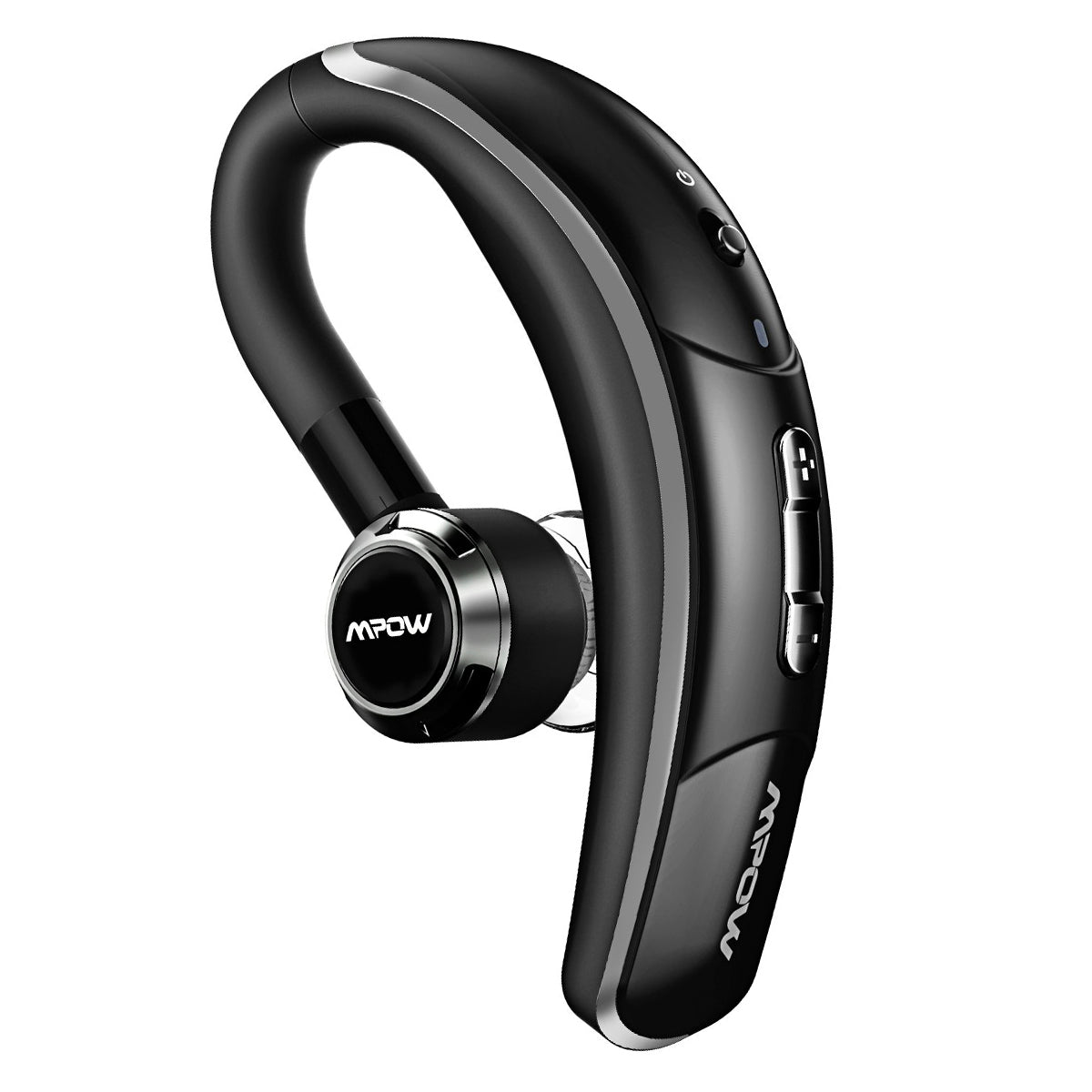 MPOW Crescent Bluetooth Headset with CVC6.0 Noise Cancelling Microphone - Wireless Headset for Office, Driving & Gaming - No Logo Design