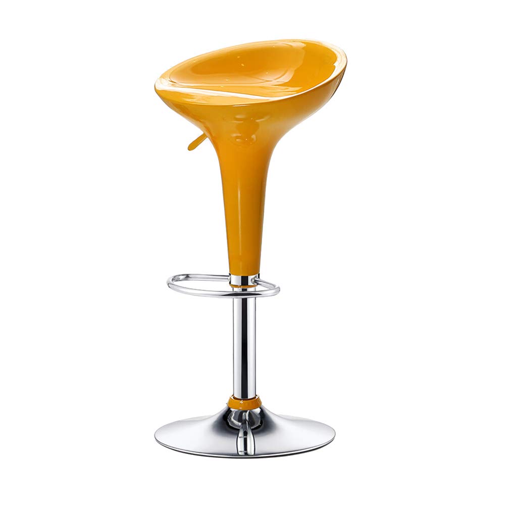 Modern Adjustable 360° Swivel Bar Stools with Footrest & Back Support - Round Plastic Counter Height Stools for Kitchen Island, Home Bar & Dining Room