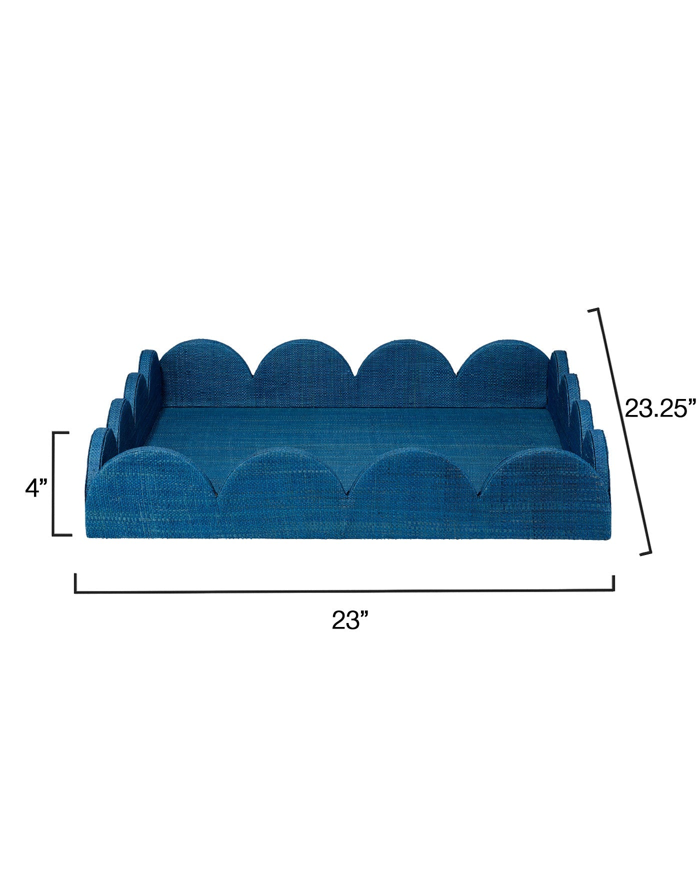 Elegant Wonderland Scalloped Tray - Decorative Serving Tray for Coffee Table, Vanity, or Gift - Perfect for Home Decor, Bathroom Organization & Party Serving