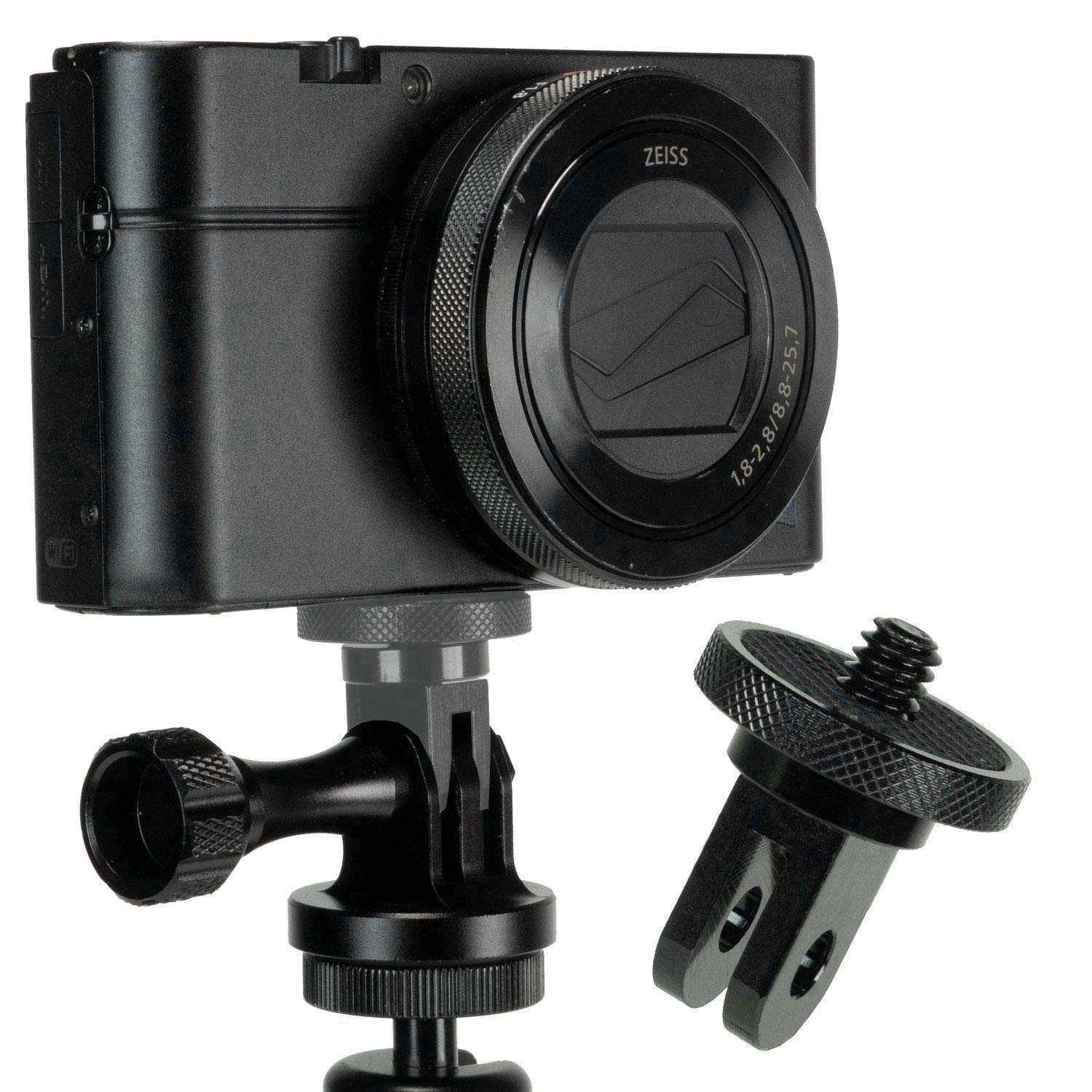 Eighosee 1/4-20 Camera Mount Adapter - Full Aluminum Metal Conversion Adapter for Ecosystem Mounting System - Compatible with DSLR, Mirrorless & Action Cameras - Perfect for Vlogging, Photography & Outdoor Shooting