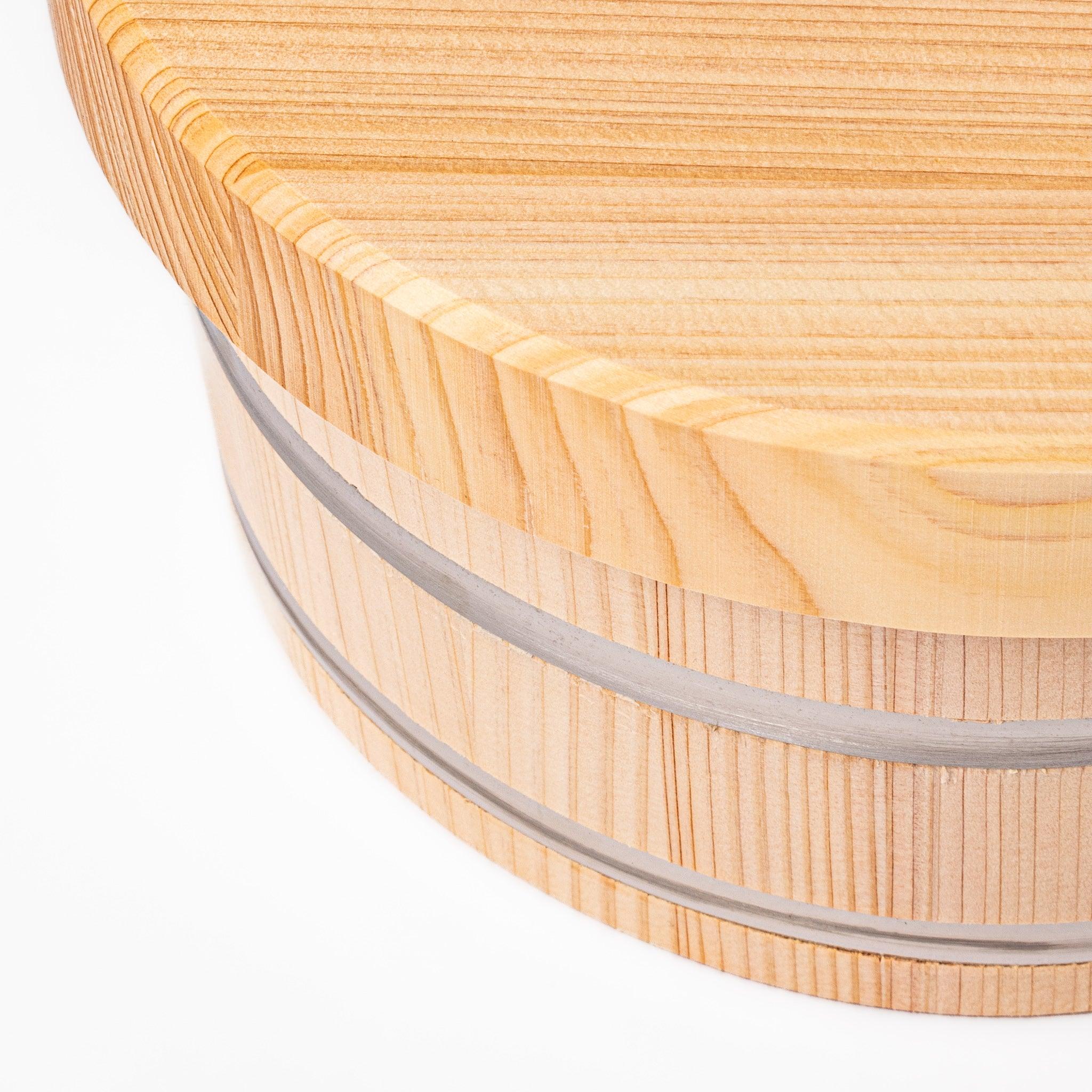 Premium Japanese Ohitsu Rice Storage Bowl - Handcrafted Wooden Rice Keeper for Freshness & Aroma - Perfect for Sushi, Rice Dishes & Asian Cuisine