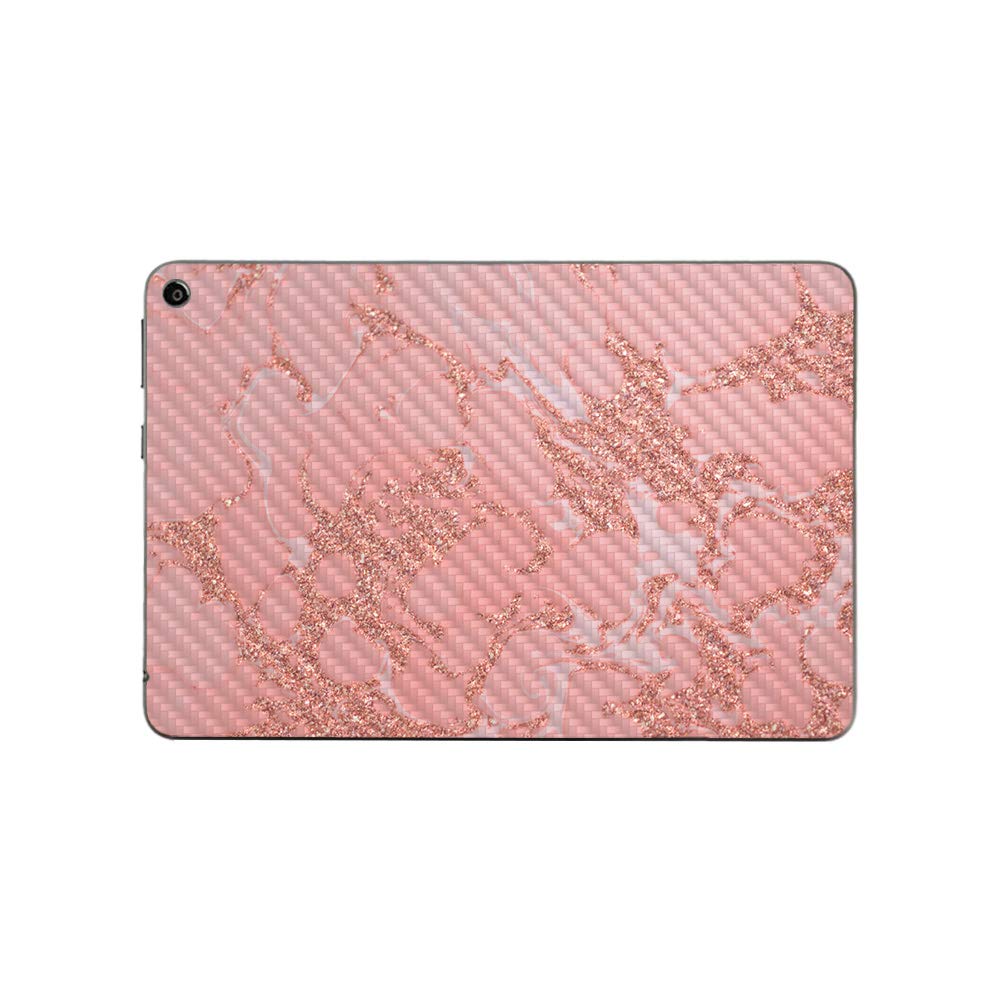 MightySkins Carbon Fiber Skin for Amazon Fire HD 8 (2020) - Flashy Marble Design | Protective & Durable Textured Cover | Easy to Apply | Made in USA | Perfect for Home, Office & Travel Protection