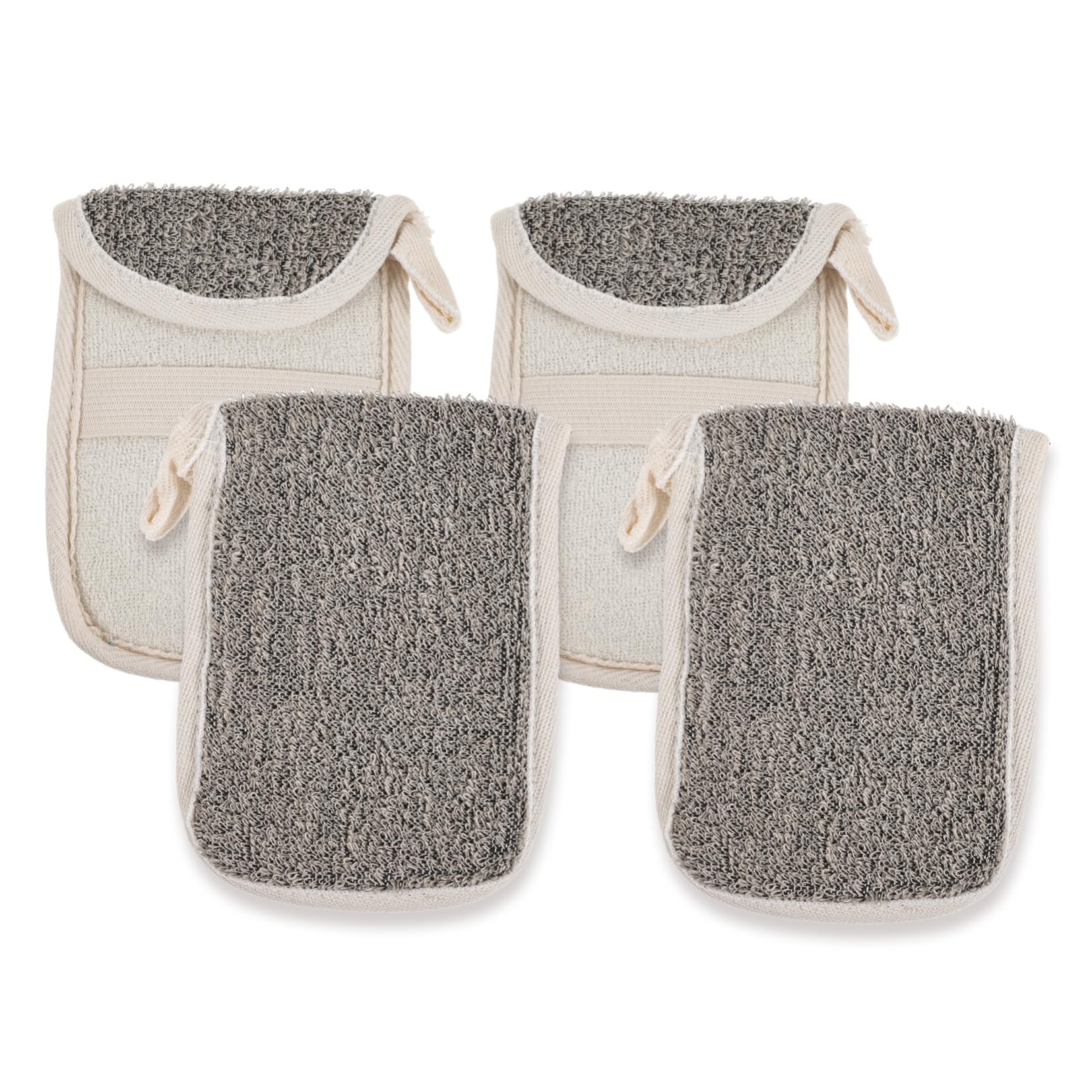 Portable Linen Soap Pouch Set - Exfoliating Mesh Bag for Soap Saving, Travel & Camping - Natural Eco-Friendly Soap Holder for Shower, Bath and Gym Use