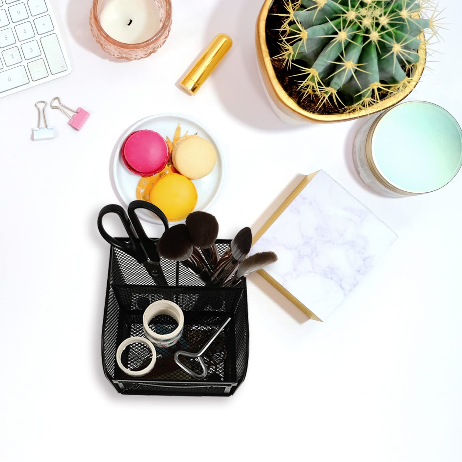 Desk Drawer Organizer with Shelf - Office Supplies & Pen Holder for Desk Organization | Perfect for Home Office, School, and Workspace Accessories Storage