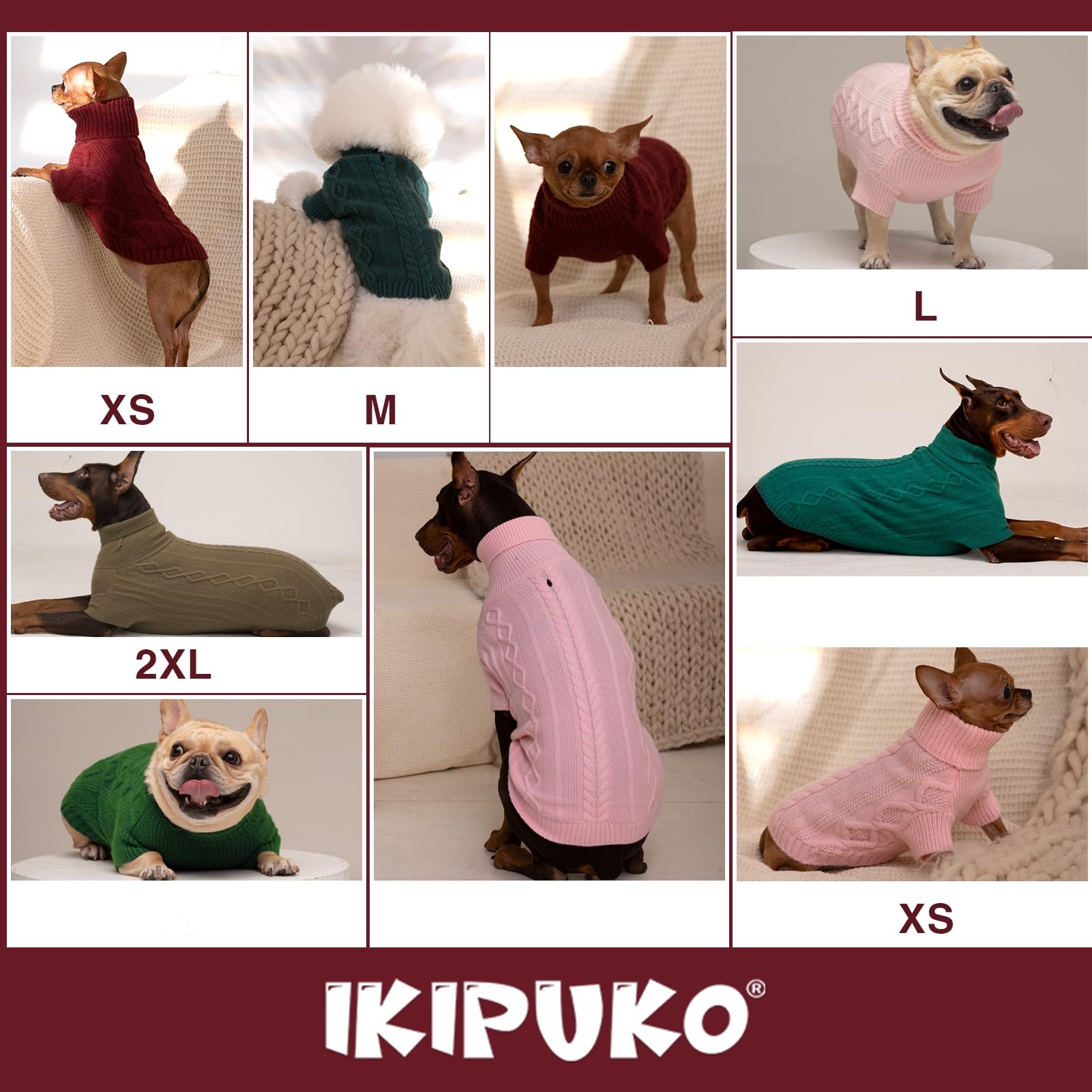XXL Dog Sweater - Extra Large Green Dog Clothes with Harness Hole for Pitbulls, Boxers & Labradors | Holiday Outfits for Thanksgiving & Christmas | Cozy Winter Wear for Big Dogs