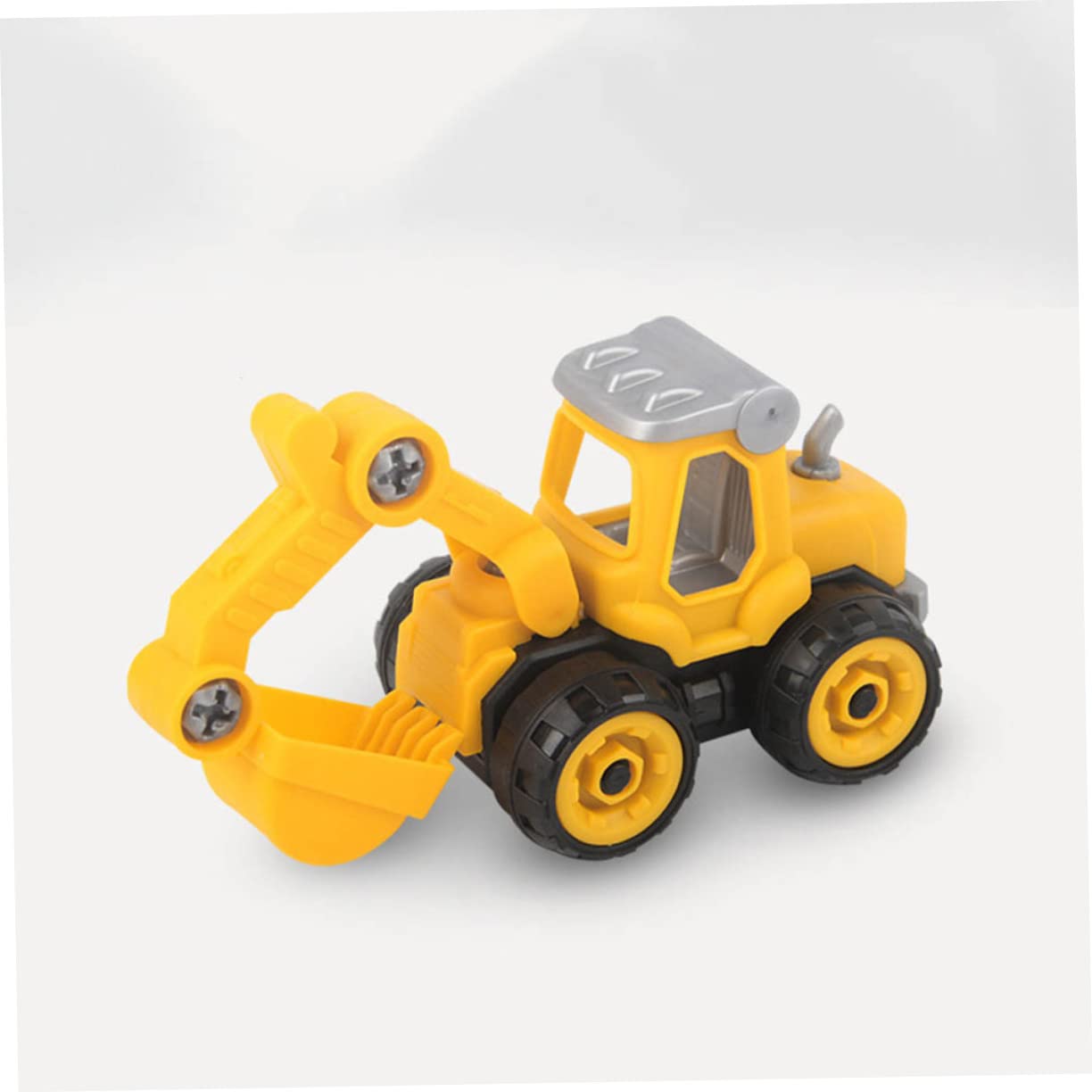 4Pcs Abaodam Kids Construction Vehicle Toys - DIY Assembled Excavator Toy Set for Toddlers & Preschoolers | Early Learning STEM Educational Toys for Boys & Girls | Perfect for Birthday Gifts & Pretend Play