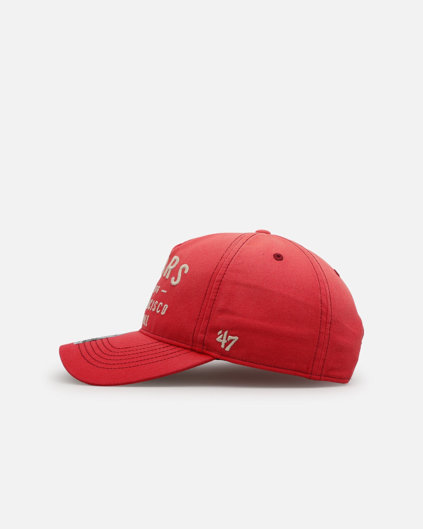 47 Brand San Francisco 49ers 'Dusted Hitch' 47 Hitch Snapback Red Hat - Official NFL Licensed Adjustable Baseball Cap for Men & Women - Perfect for Game Day, Sports Events & Casual Wear