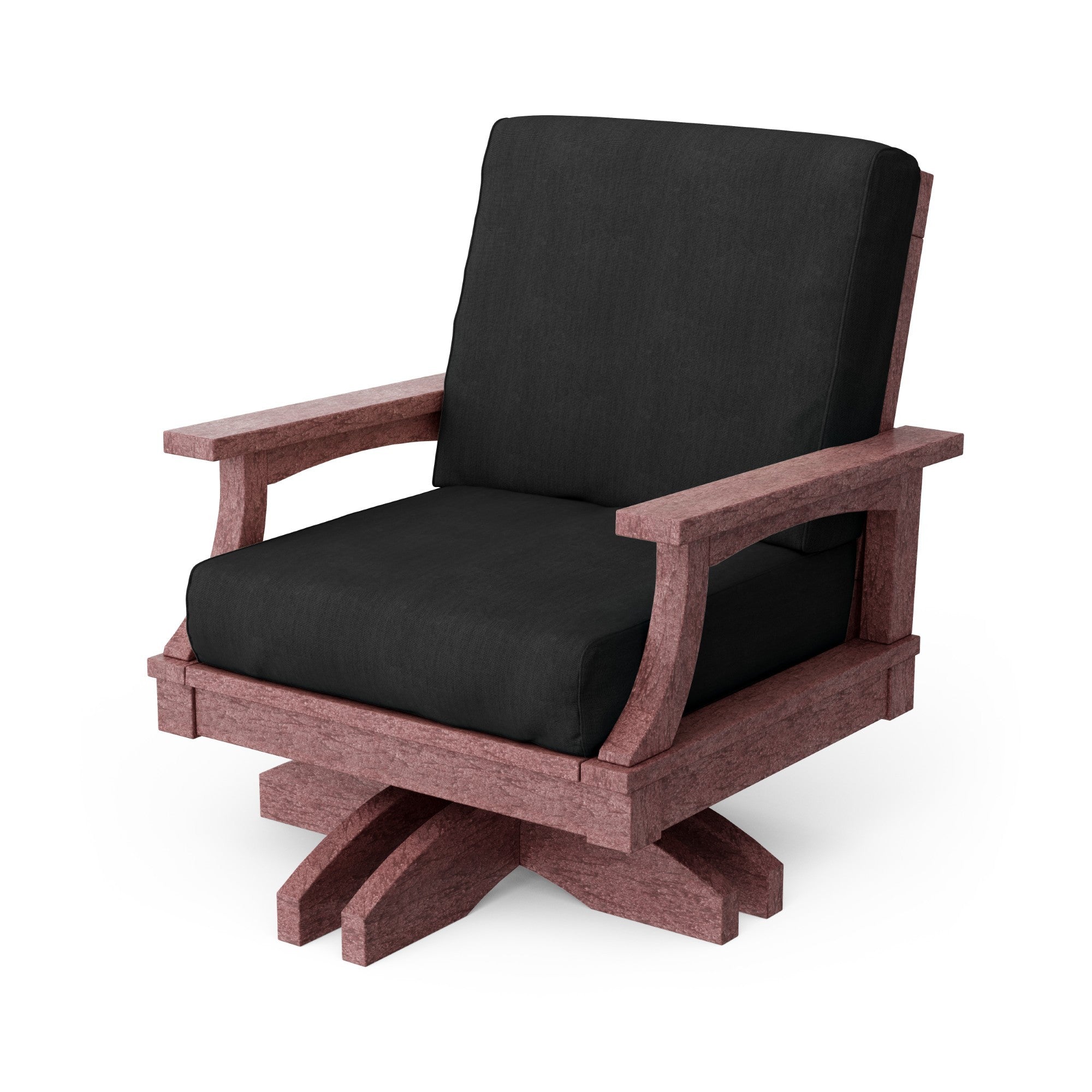 Heritage Deep Seating Swivel Chair - 360° Rotating Patio Lounge Chair with Cushions, Weather-Resistant Outdoor Furniture for Garden, Poolside & Backyard Relaxation