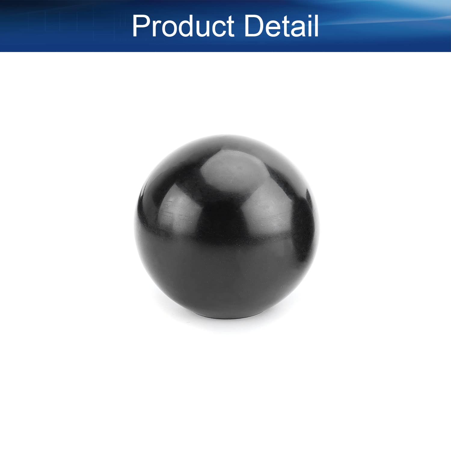 Bettomshin 4Pcs Black Bakelite Ball Knob with M20 Female Thread - 20mm Diameter Thermoset Spherical Handle, No Twist Design for Lawn Mowers, Exercise Equipment & Industrial Machinery - Smooth Rim for Comfortable Grip in Workshops, Garages and Outdoor Applications