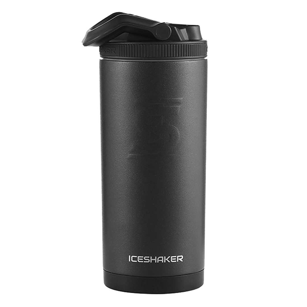 Custom 14oz Sports Water Bottle - Black | Insulated Stainless Steel Gym Bottle for Running, Hiking & Workouts