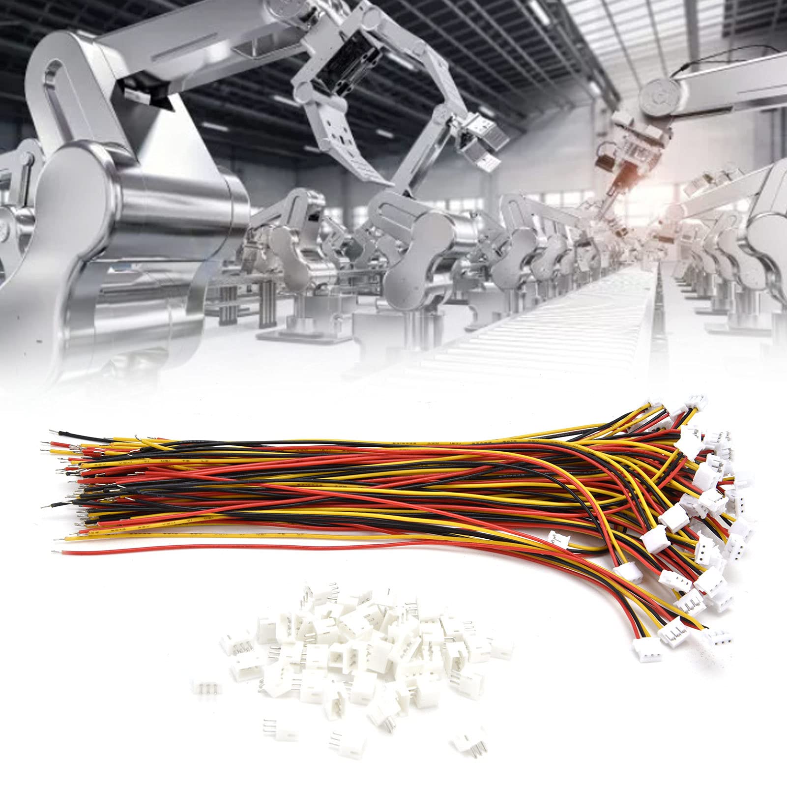 2 Pin & 3 Pin Male Plug Connector 50Pcs - Electrical Auxiliary Materials for Lighting & Robots