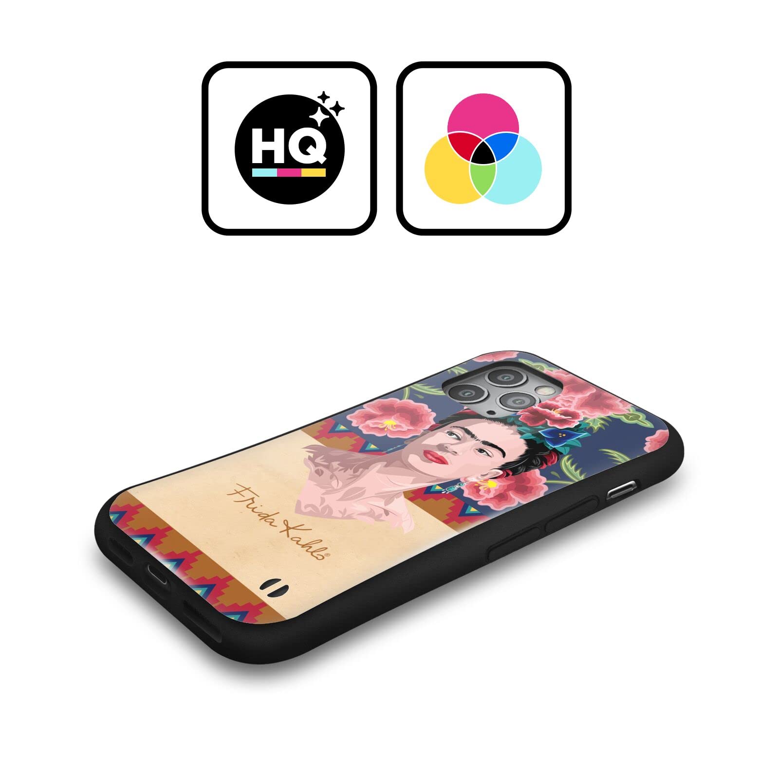 Officially Licensed Frida Kahlo Red Portrait Hybrid Phone Case for Apple iPhone 12 & iPhone 12 Pro - Durable Protection with Artistic Style, Perfect for Everyday Use & Gift Giving