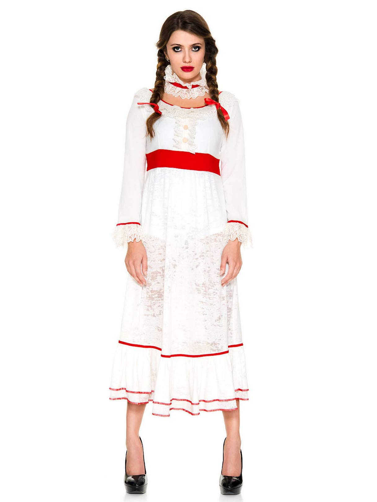 Possessed Doll Costume for Women - Gothic Halloween Outfit with Music Box Legs | Perfect for Cosplay, Halloween Parties & Themed Events