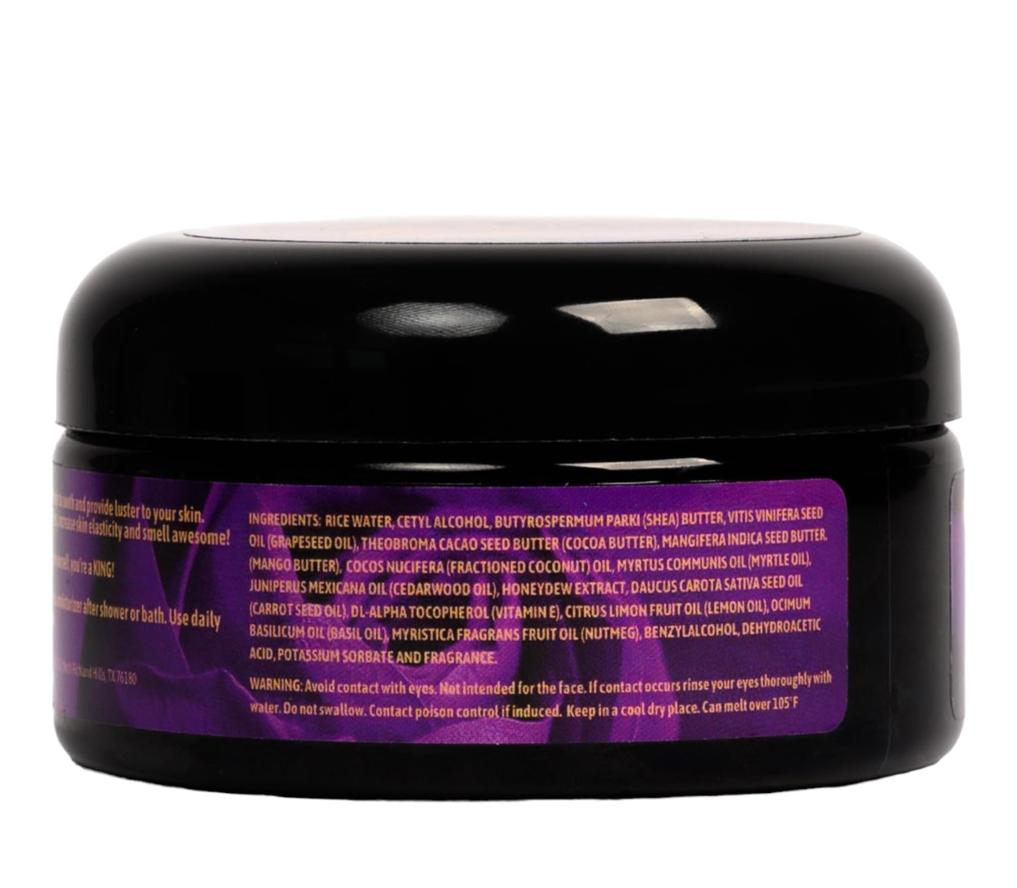 Royal Skincare Kings Premium Body Butter for Men - Hydrating Moisturizer for Dry Skin, Reduces Wrinkles & Evens Skin Tone, Restores Youthful Appearance (8 oz) - Perfect for Daily Skincare Routine & Post-Shave Hydration