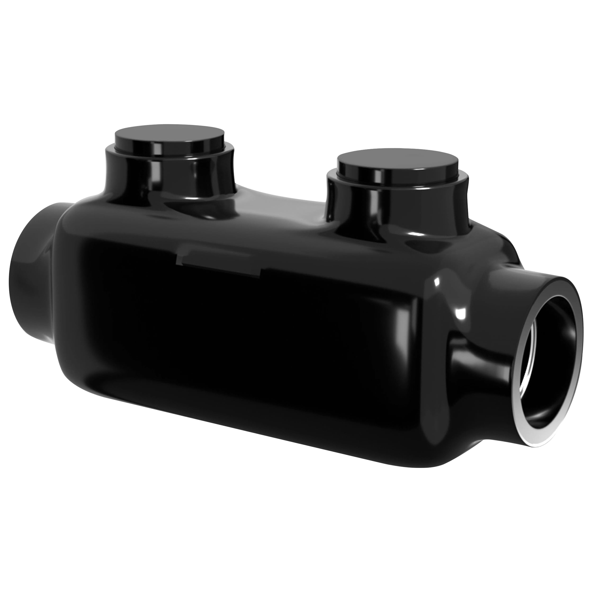 OHLECTRIC Insulated Wire Connector - Inline Black Splice for 350-6 Wire Range, 3/8