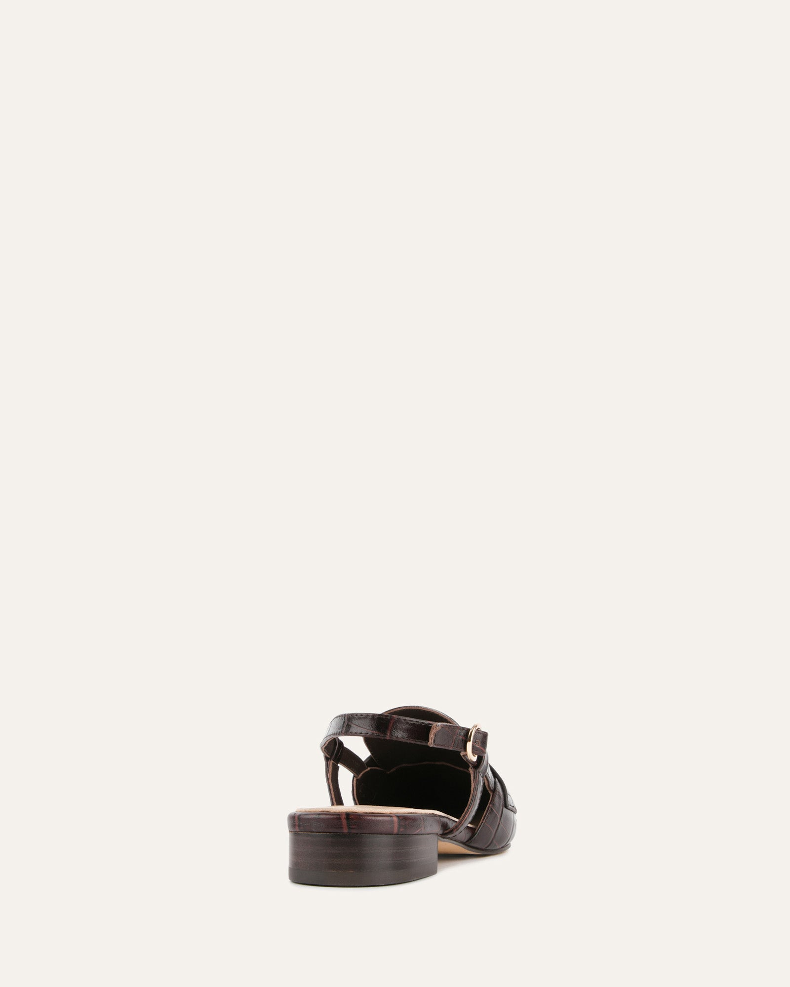 ELOISE Women's Dress Flats Shoes in Chocolate Croc Embossed Leather - Comfortable & Stylish for Work, Office, and Casual Outings