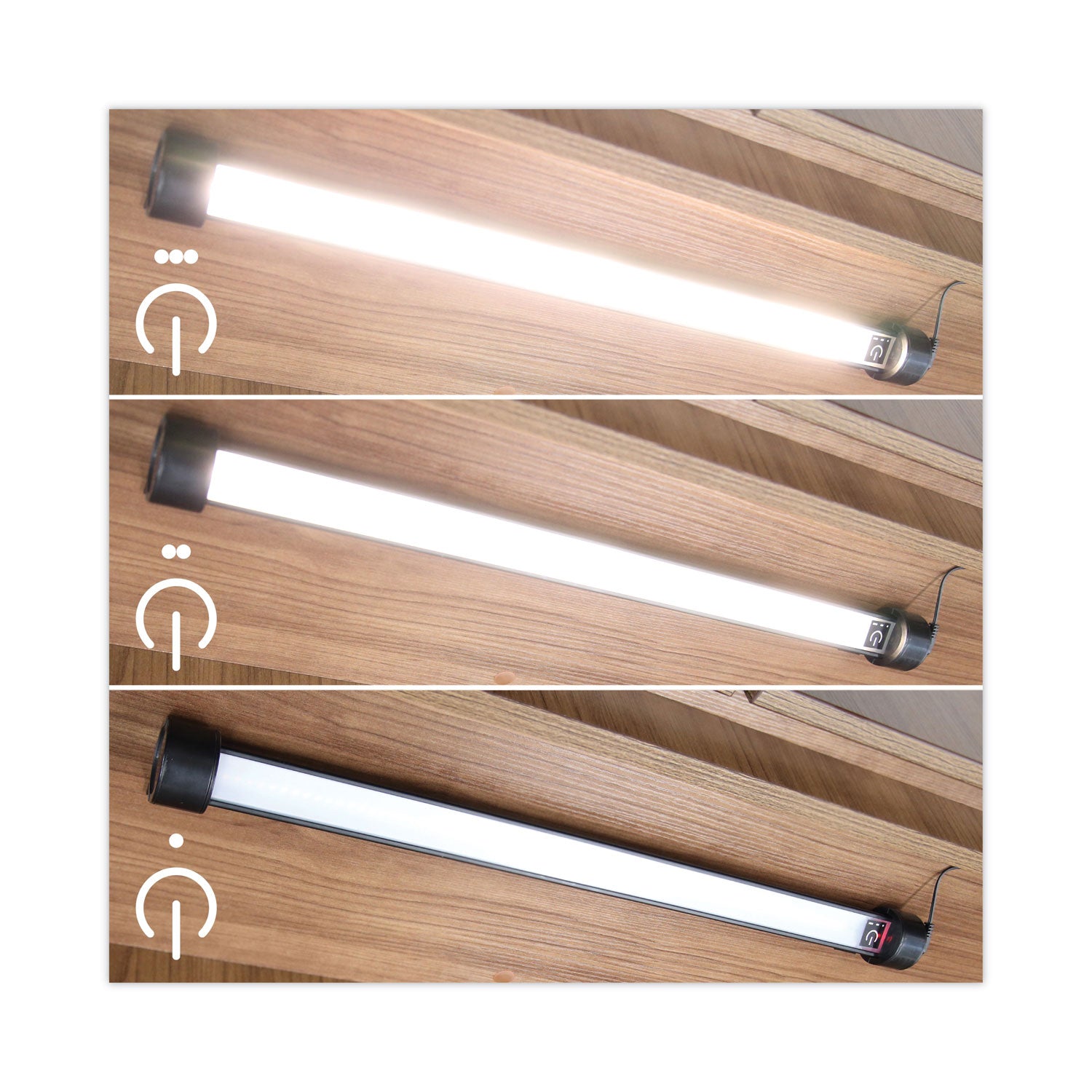 Alera® Under Cabinet LED Strip Light - 24 Inch, 2W, 2.88H, Black - Energy Efficient Kitchen Lighting for Countertops, Shelves & Workspaces