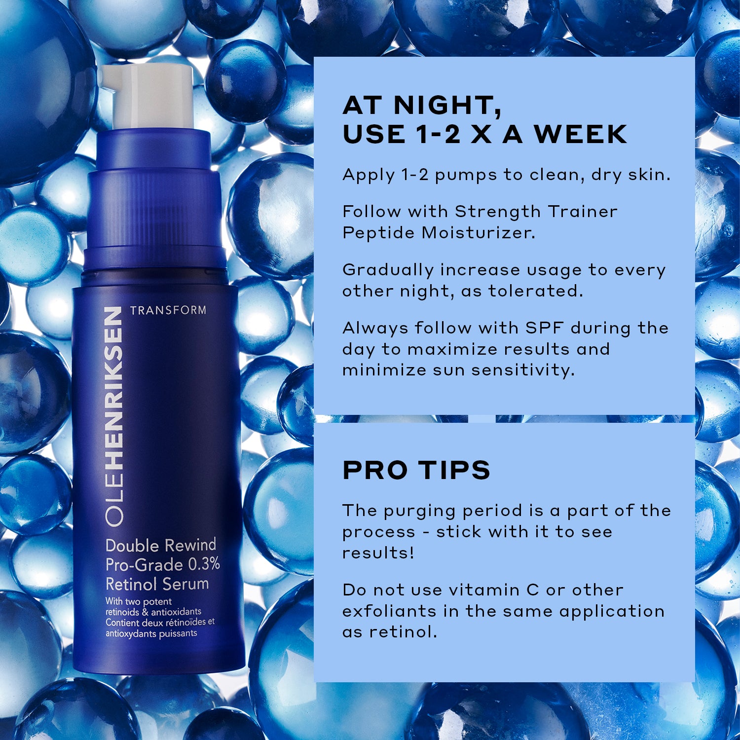 Renew & Strengthen Nighttime Skincare Routine - Anti-Aging Cream for Face & Neck - Perfect for Evening Skincare Regimen