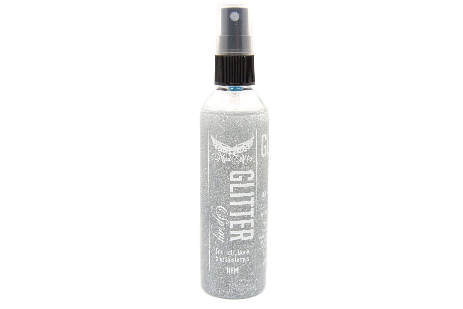 Glitter Spray Paint - Silver Metallic Shine for DIY Crafts, Party Decorations & Nail Art | Quick-Drying & Non-Toxic