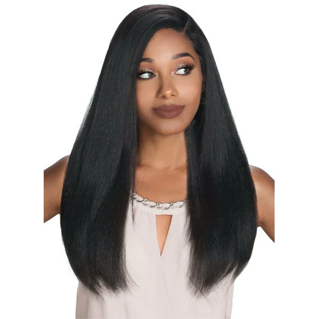 Brazilian Kinky Straight Human Hair Bundles with Closure - 3 Pack Natural Virgin Hair for Black Women | Perfect for Weaves, Wigs & Protective Hairstyles