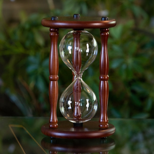 Handcrafted Walnut Wood Hourglass Urn for Ashes - Elegant Memorial Keepsake for Home, Office, or Memorial Display