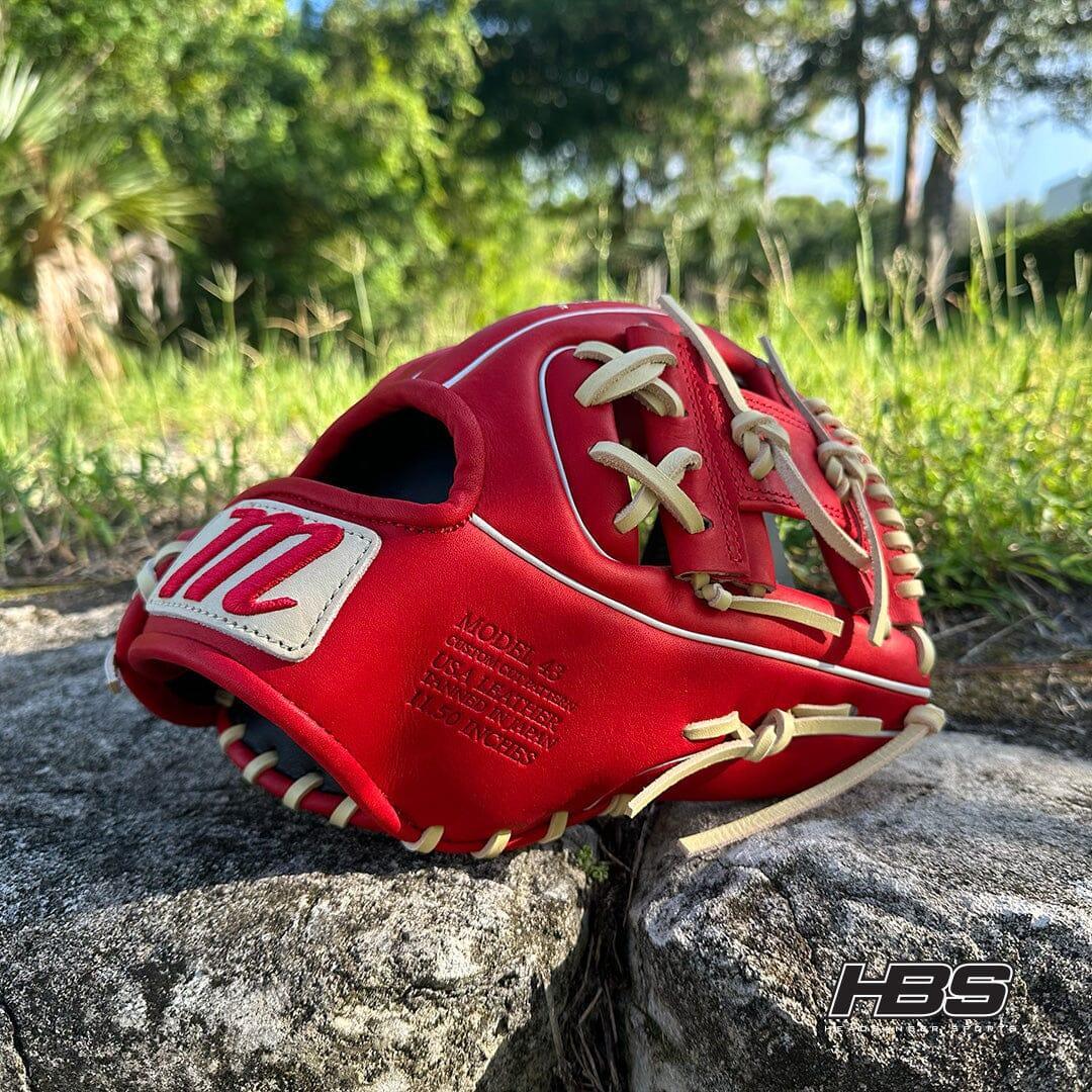 Marucci Cypress M Type 43A2 11.5 Inch Infield Baseball Glove - Left Hand Throw | Premium Leather Baseball Mitt for Infield Players | Perfect for Practice, Games & Training Sessions