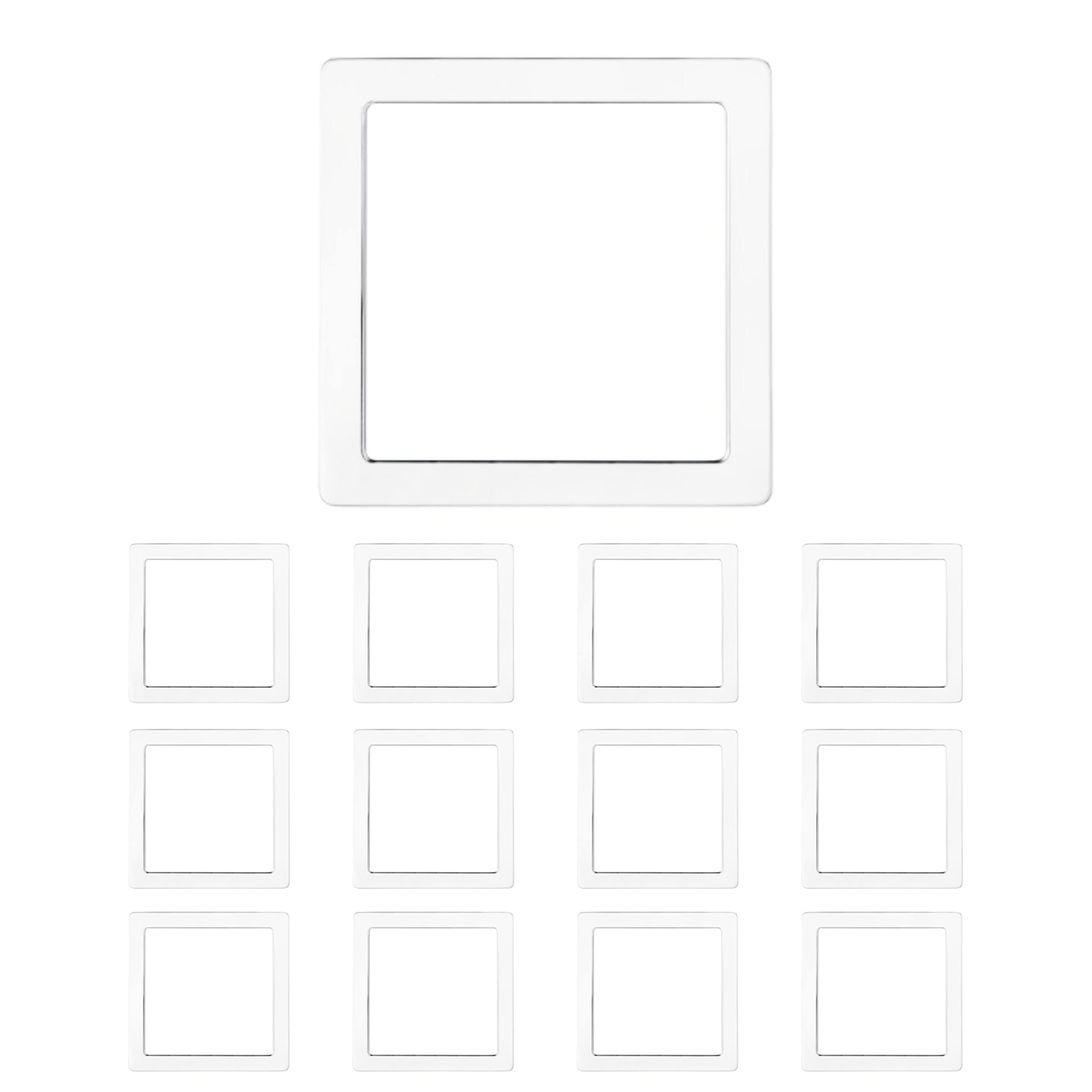 KastLite Custom Sized White Square Goof Rings - .080