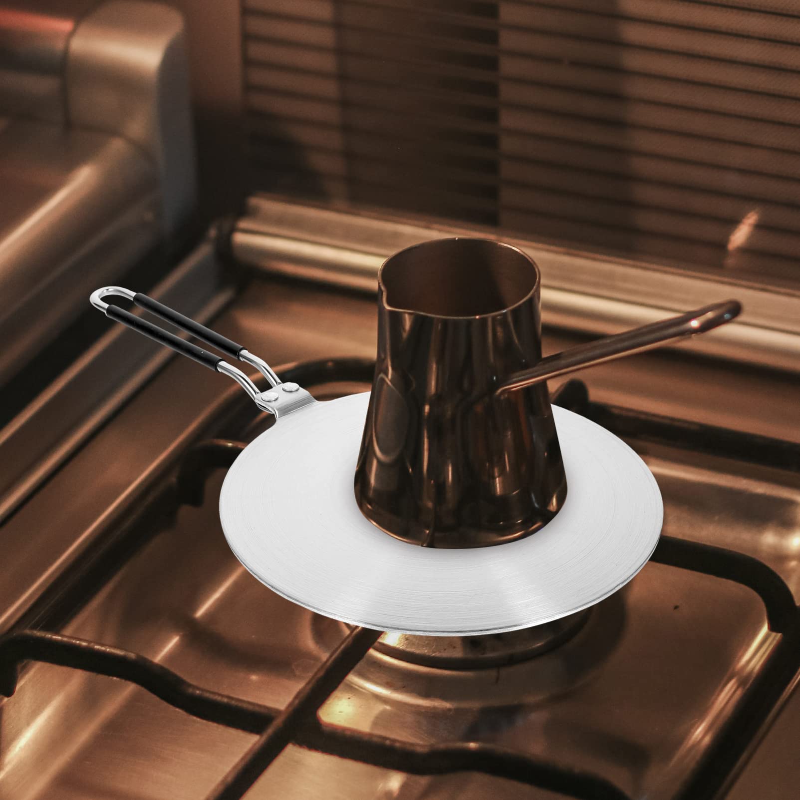 **Stainless Steel Induction Cooker to Gas Stove Adapter Plate - Heat Diffuser & Converter Disk for Safe Cooking | Perfect for Camping, RV, and Home Kitchens**