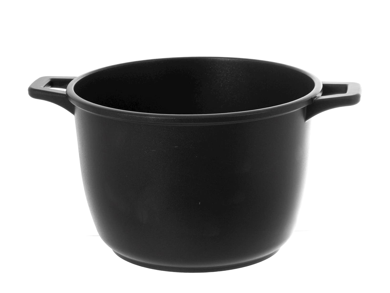 Premium H&H EX Chef Non-Stick Aluminum Cooking Pot - 5 Qt Black Professional Cookware for Sauteing, Boiling & Slow Cooking | Ideal for Home Kitchens & Restaurant Use