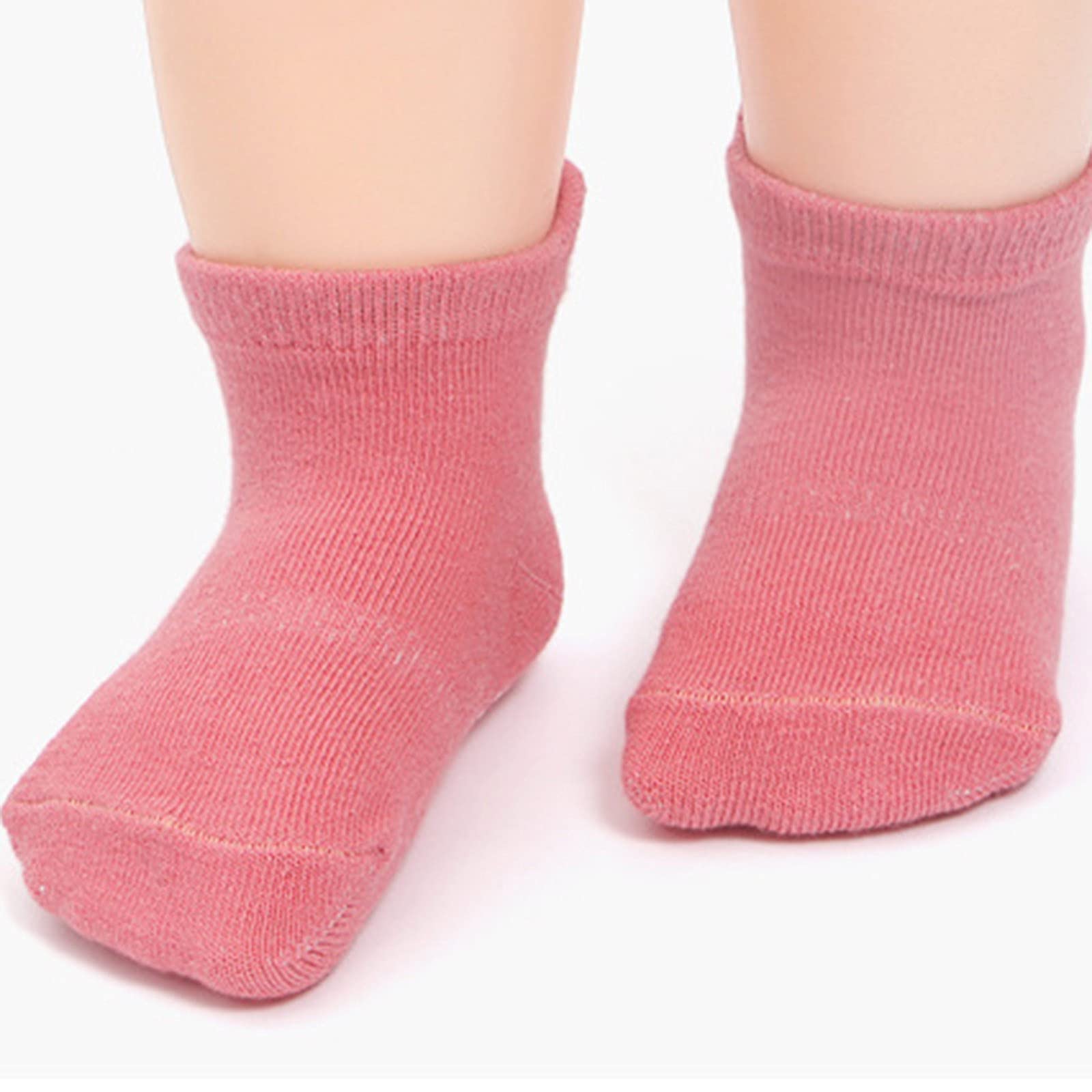 Non-Slip Baby Socks for Toddlers 0-12 Months - Warm Knitted Infant Socks with Anti-Skid Dots for Newborns & Crawling Babies (Perfect for Winter, Daycare & First Steps)