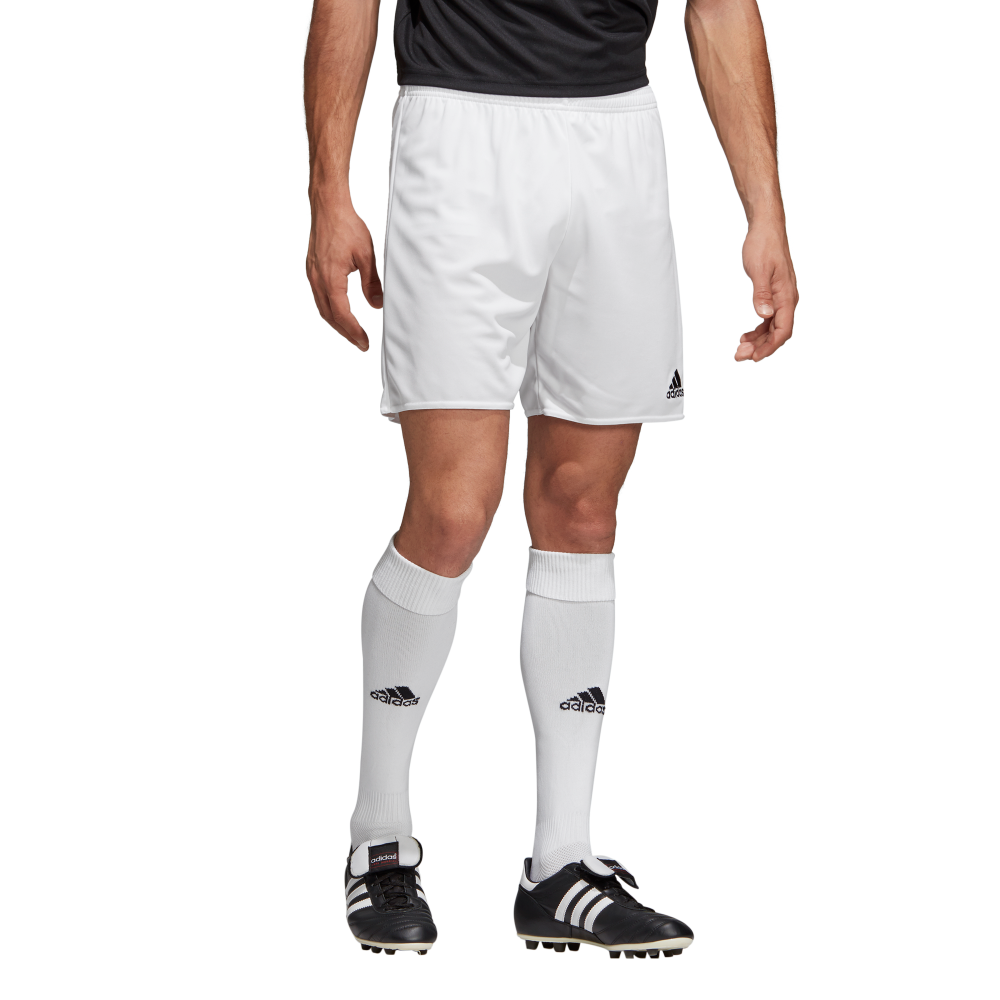 Adidas Youth Parma 16 Soccer Shorts - White/Black - Comfortable Athletic Shorts for Boys - Perfect for Soccer Practice, Training & Casual Wear