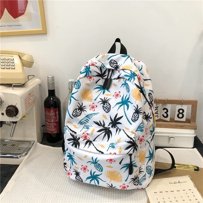 Bhoomika Girls Backpack for School - Indian Style Graffiti Print Fashionable Female Student Bag | Perfect for School, College, Travel & Daily Use