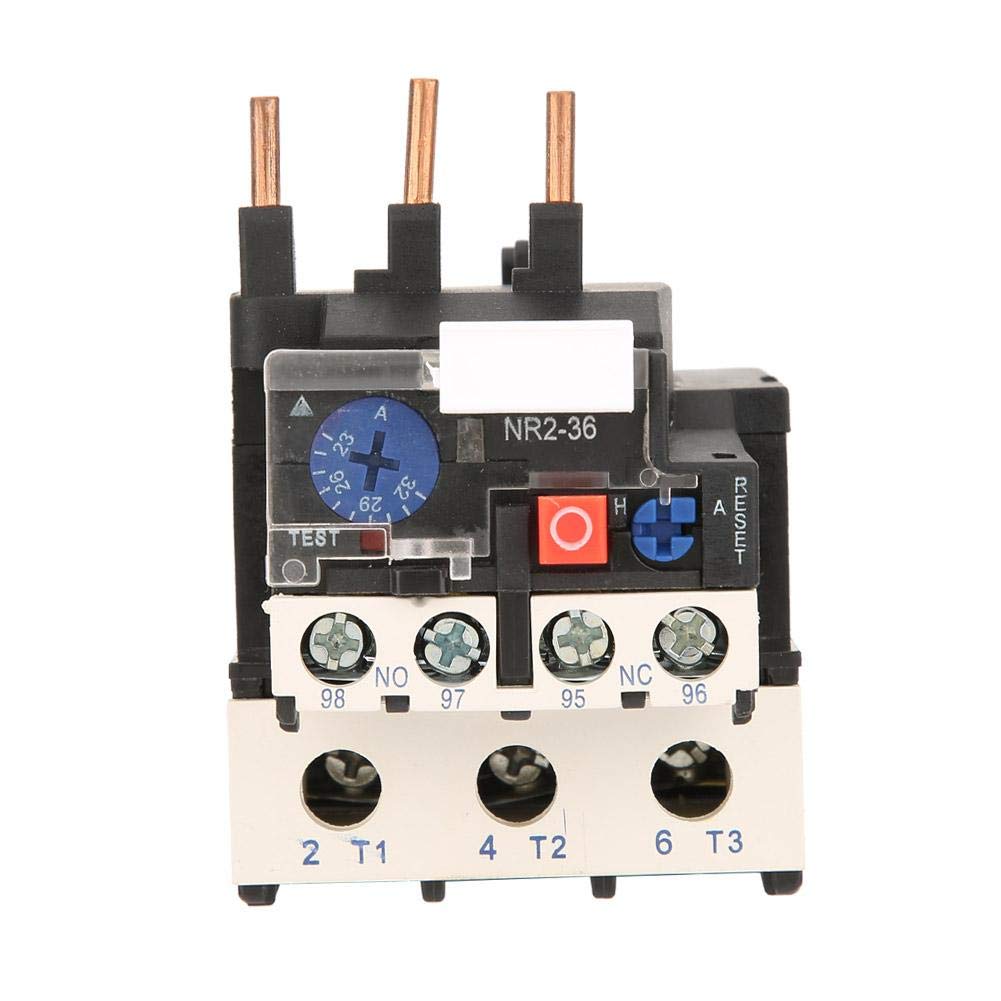 23-32A Thermal Overload Relay - Electric Heat Protection Relay for Motor Safety - Industrial Grade Overload Protector for Pumps, Compressors & HVAC Systems