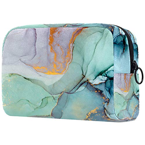 Waterproof Travel Toiletry Bag for Women & Men - Cosmetic Makeup Organizer with Zipper, Colorful Abstract Ink Painting Design - Perfect for Airplane Carry-on, Gym, Camping & Vacation Essentials
