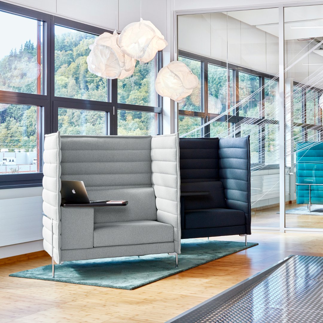 Alcove High Back Office Chair - Ergonomic Executive Desk Chair with Lumbar Support for Home & Office Workspace