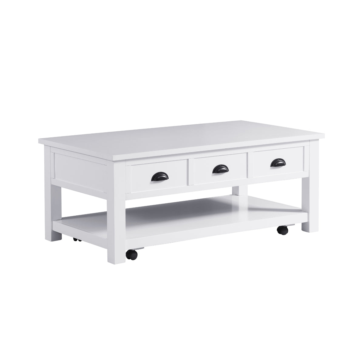Champlain Lift Top Coffee Table with Storage - Modern Convertible Ottoman for Living Room, Home Office, and Small Spaces - Perfect for Storage, Work, and Entertainment
