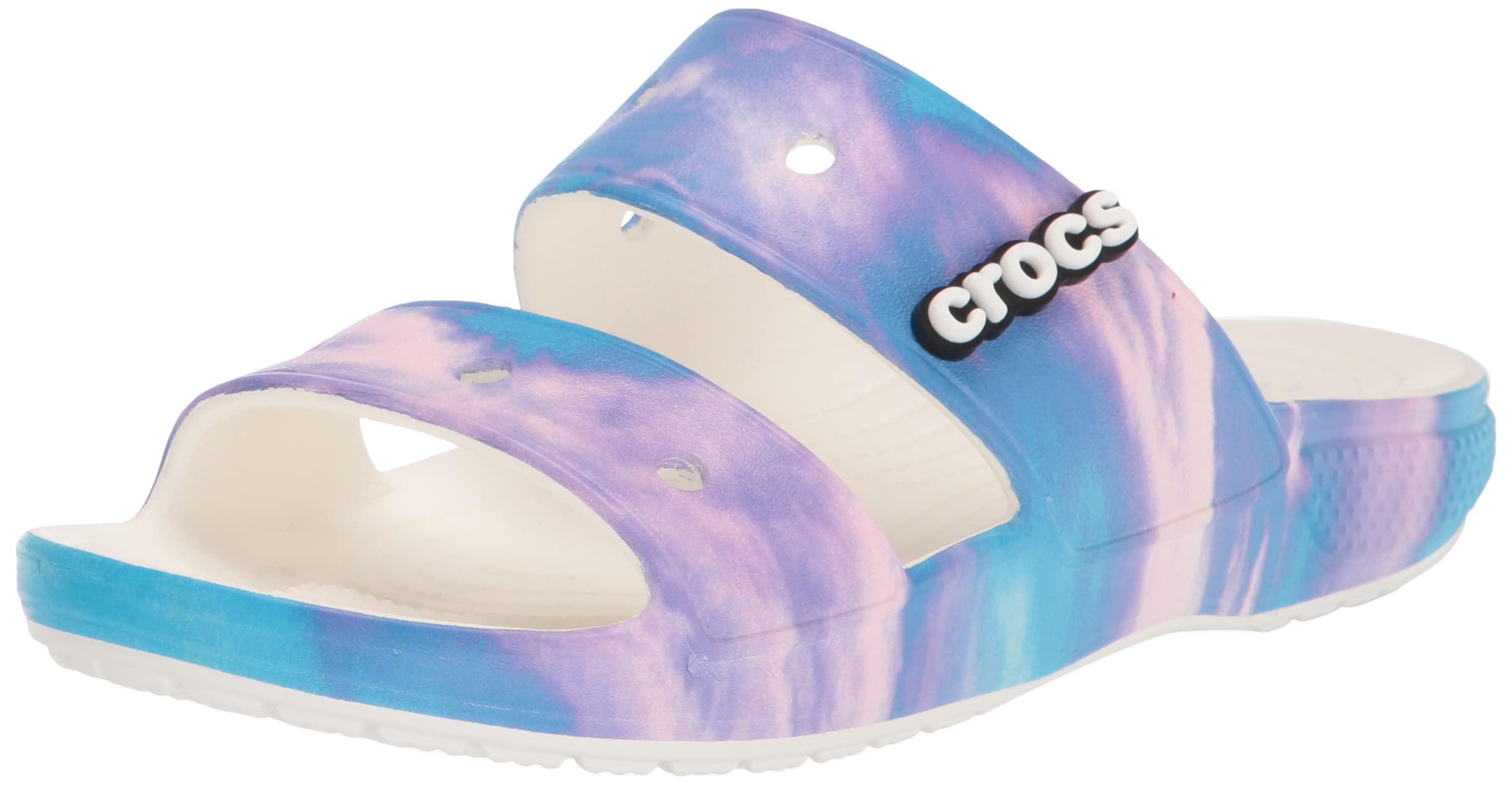Crocs Unisex-Adult Classic Two-Strap Slide Sandals - Comfortable Waterproof Slip-On Shoes for Men & Women - Perfect for Beach, Pool, and Casual Wear