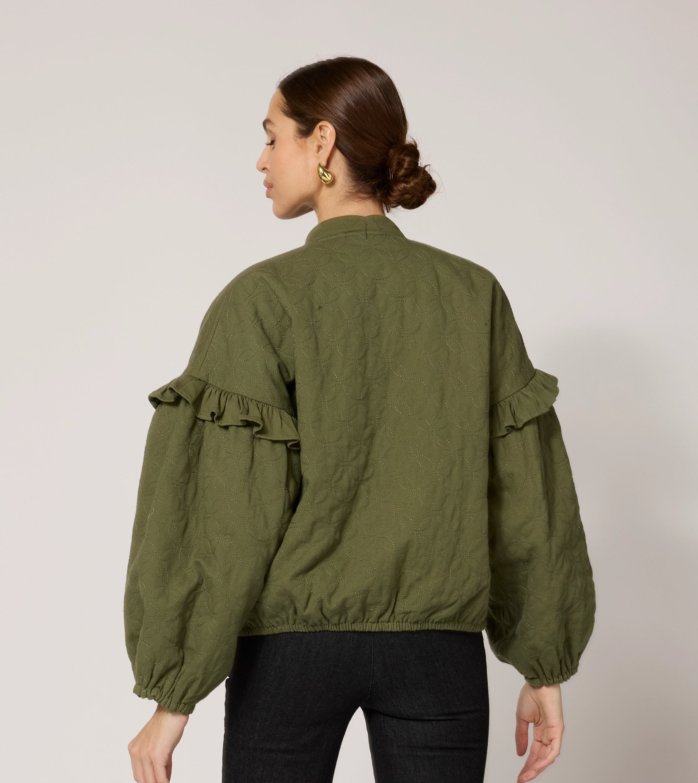Bobbi Reversible Jacket for Women - Lightweight Waterproof Windbreaker with Hood, Army Green | Outdoor Hiking, Camping & Travel Jacket
