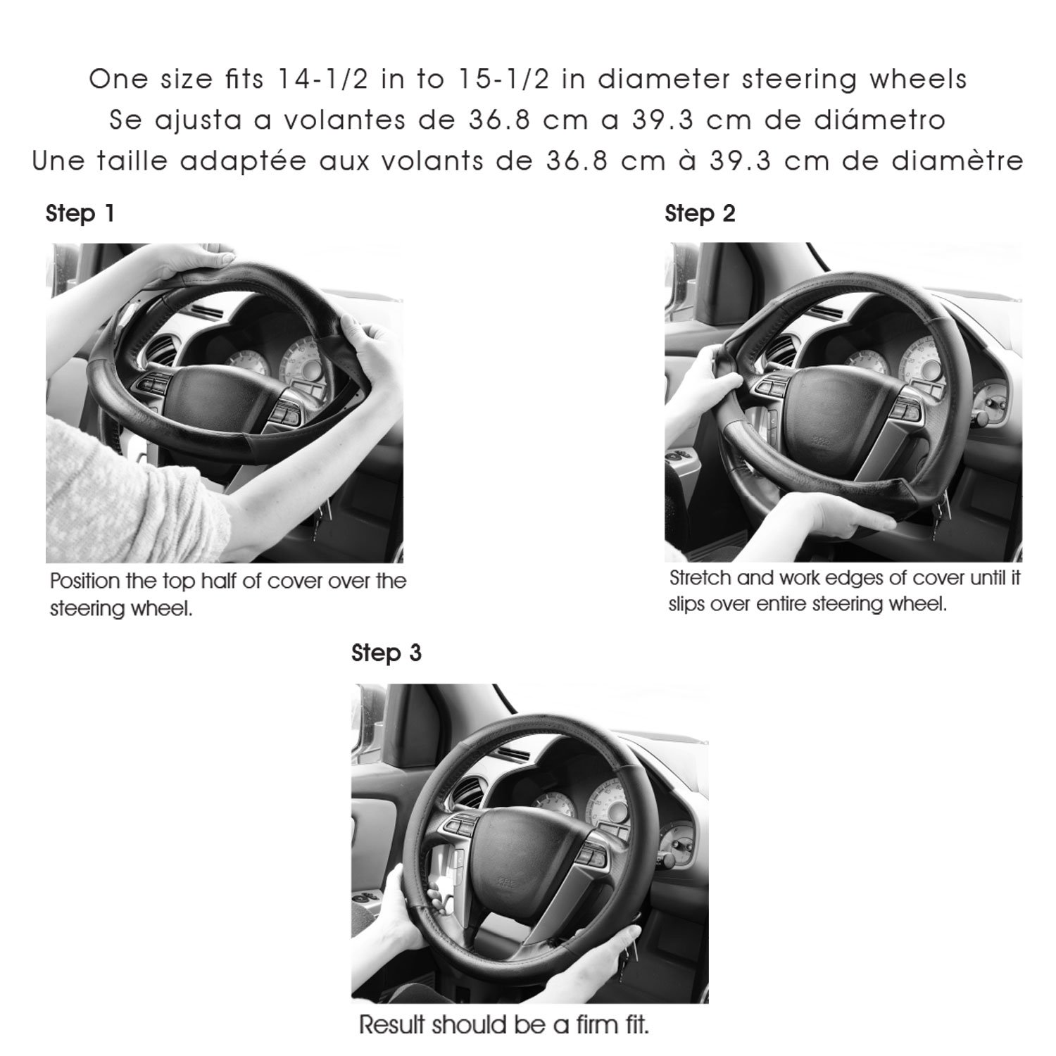 Custom Ultra-Soft Molded Steering Wheel Cover - Road Pilot Grey for Comfort Driving