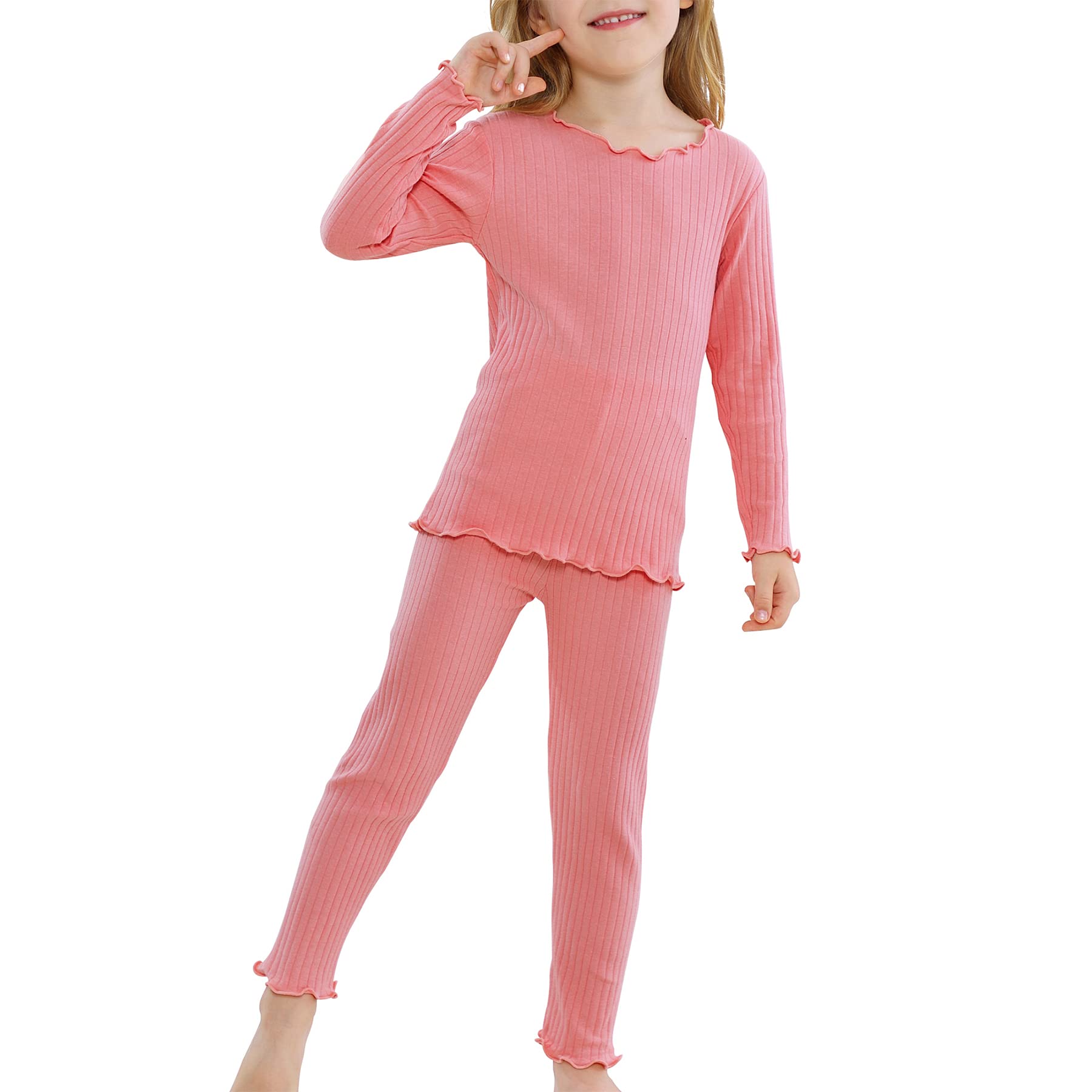 Zando Toddler Thermal Underwear Sets - Kids Base Layer Winter Warm Long Johns for Boys & Girls - Perfect for Cold Weather Play, Snow Days & Winter Outdoor Activities