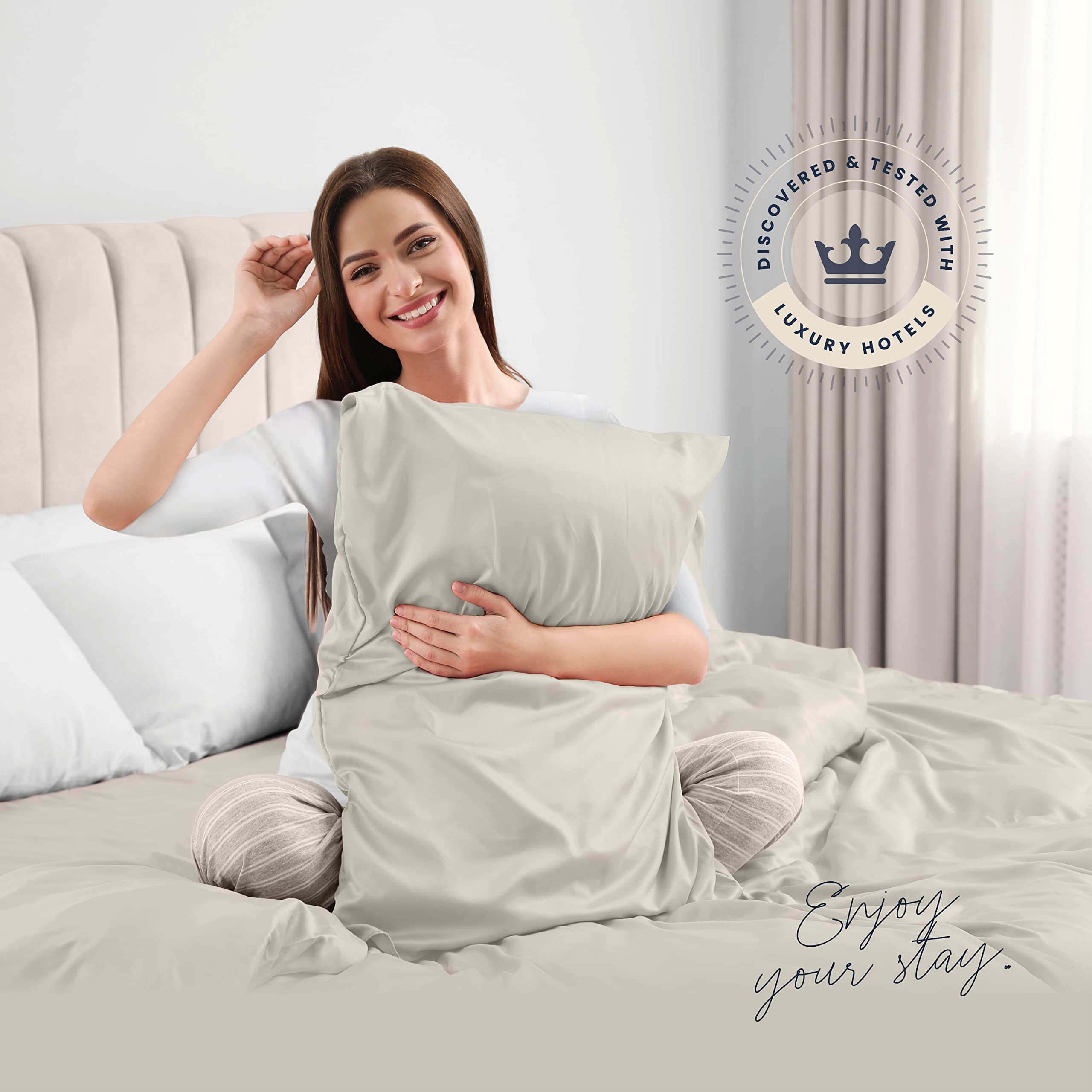 BELADOR Luxury 4-Piece Bed Sheet Set - Silky Soft Twin Sheets with Deep Pockets, Elastic Edges & Wrinkle-Free - OEKO-TEX Certified for Premium Comfort | Perfect for Guest Rooms, Dorms & Cozy Bedroom Retreats