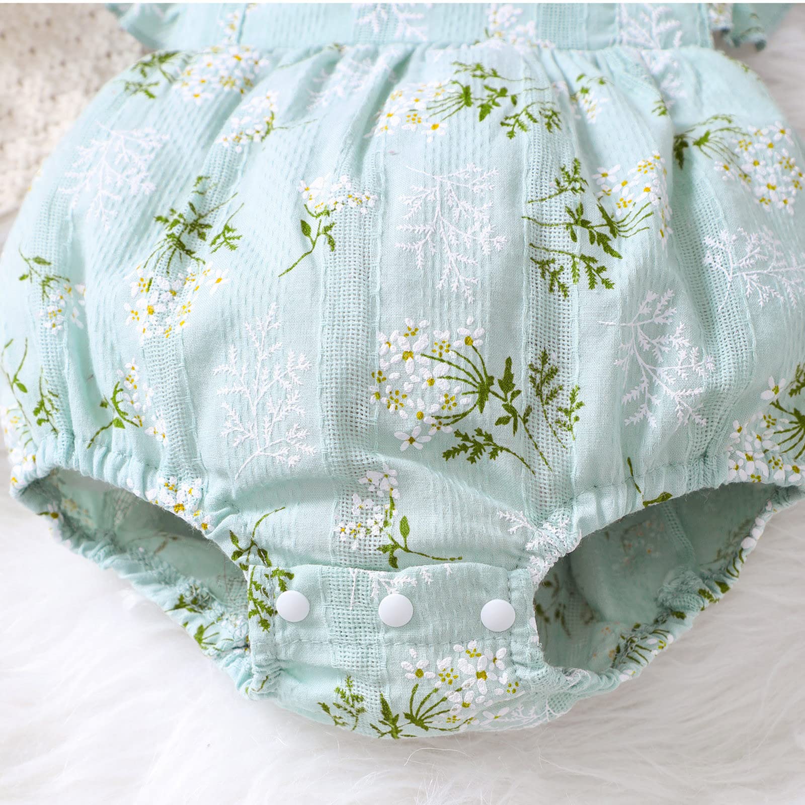 Toddler Girls Floral Sleeveless Romper Jumpsuit - Breathable Baby Bodysuit Clothes for Infants | Perfect for Summer Playdates, Beach Outings & Casual Wear