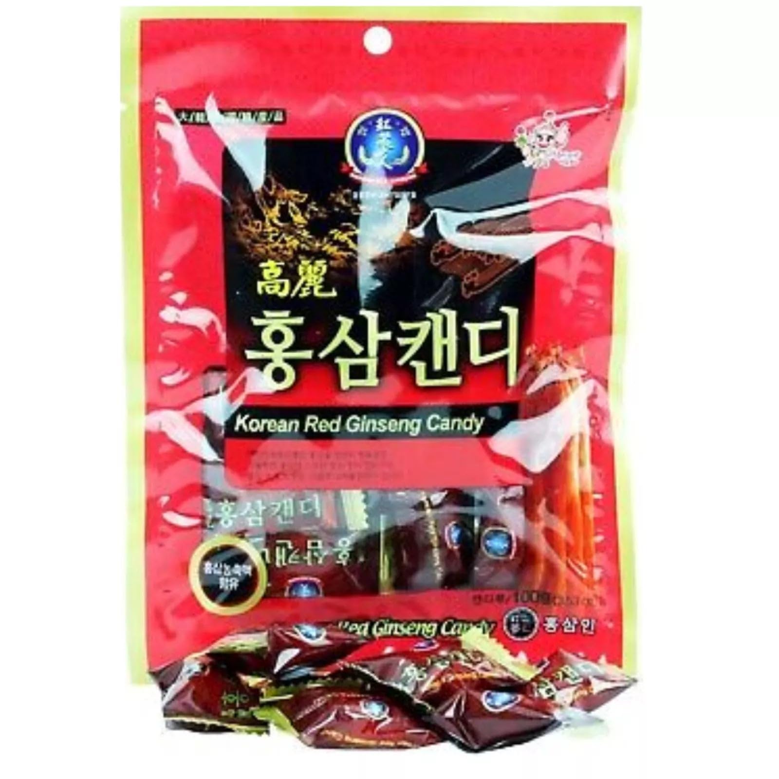 Premium Korean Red Ginseng Root Candy - Natural Energy Boost & Immune Support - Perfect for Workouts, Travel & Daily Wellness