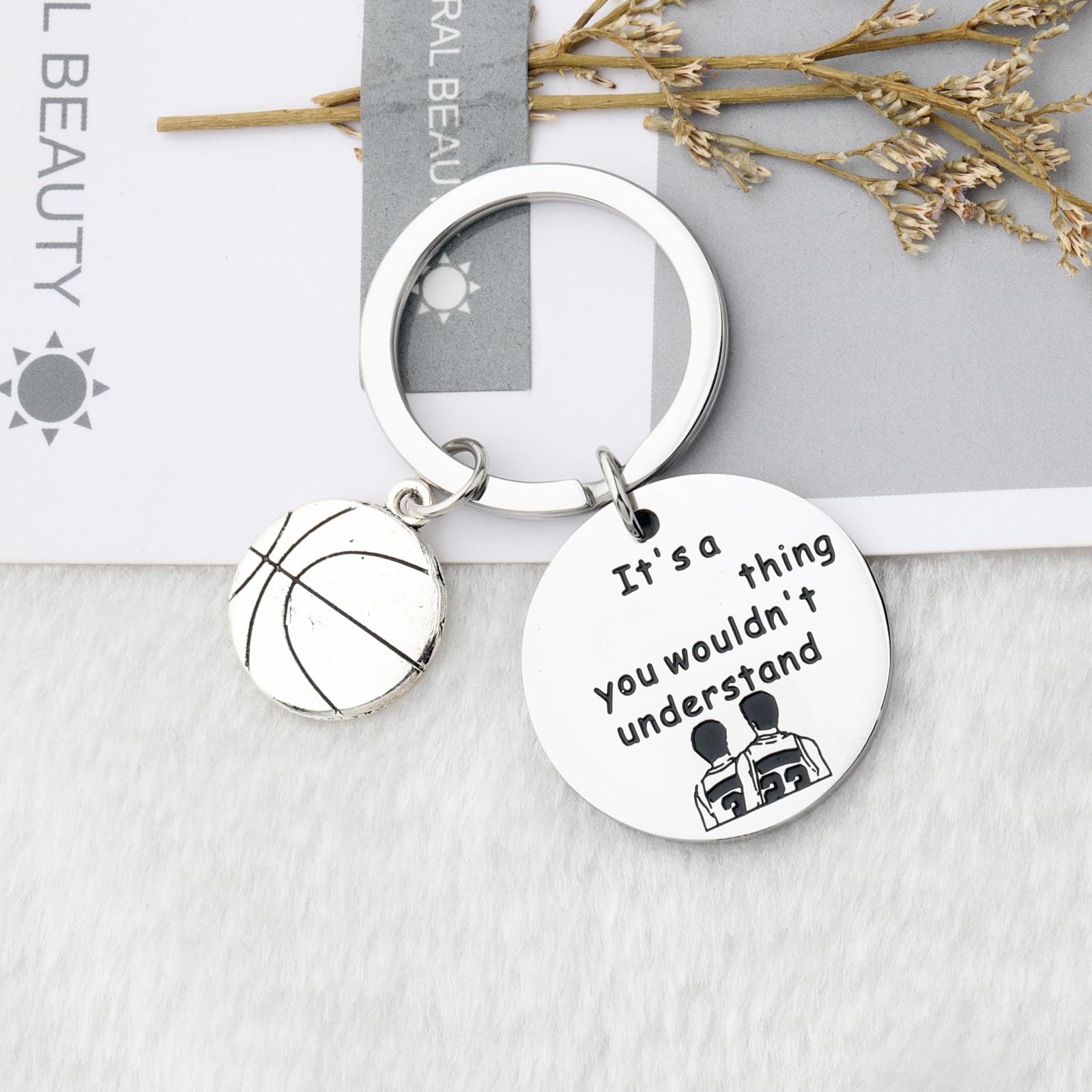 WSNANG Basketball TV Show Inspired Keychain - Nathan Lucas Scott Brothers Gift for Fans | Perfect for Keychains, Backpacks, and Gifts for TV Show Lovers