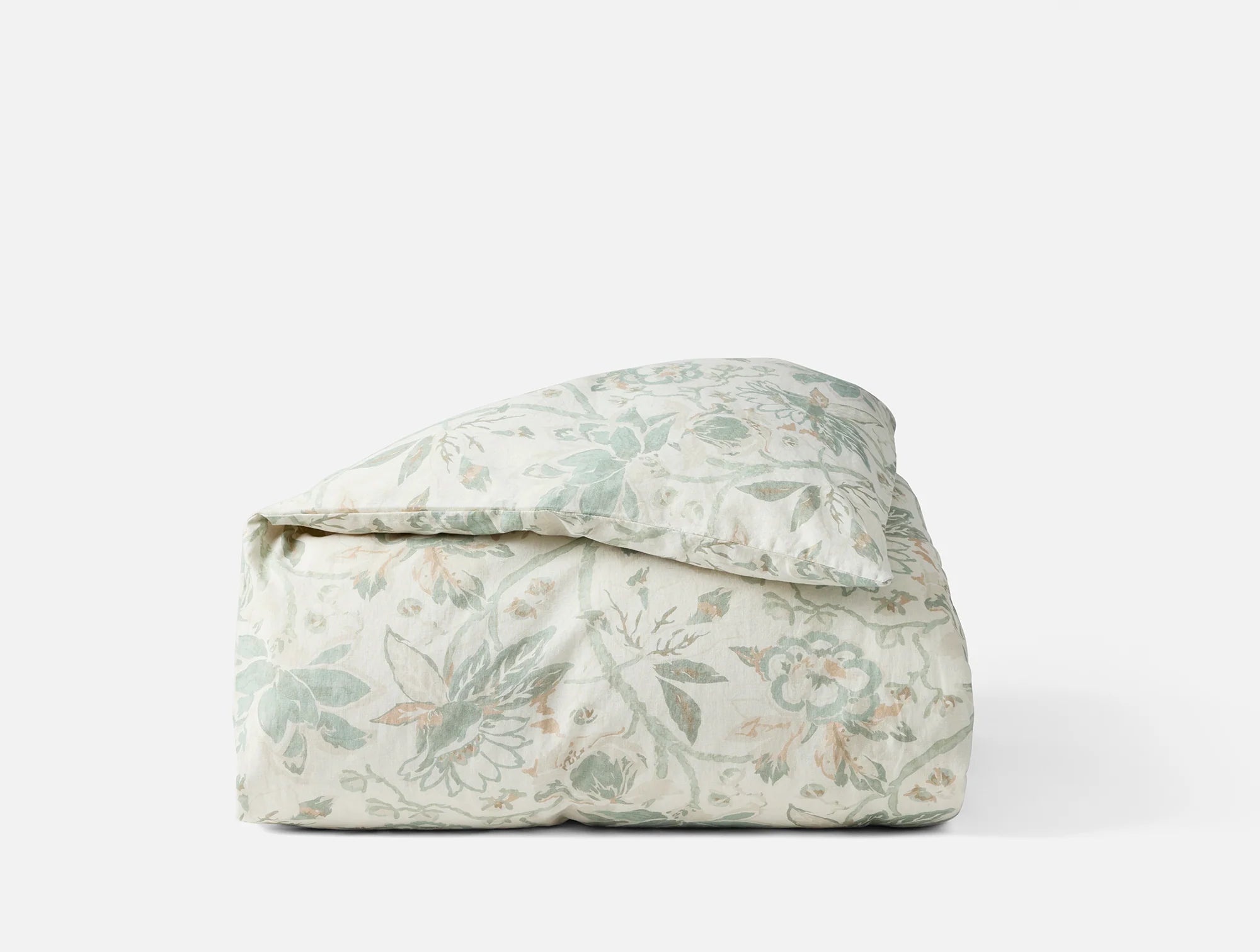Sea Bloom Floral Print Duvet Cover Set - Queen Size Soft Bedding with Pillow Shams - Perfect for Coastal, Boho & Beach House Bedroom Decor